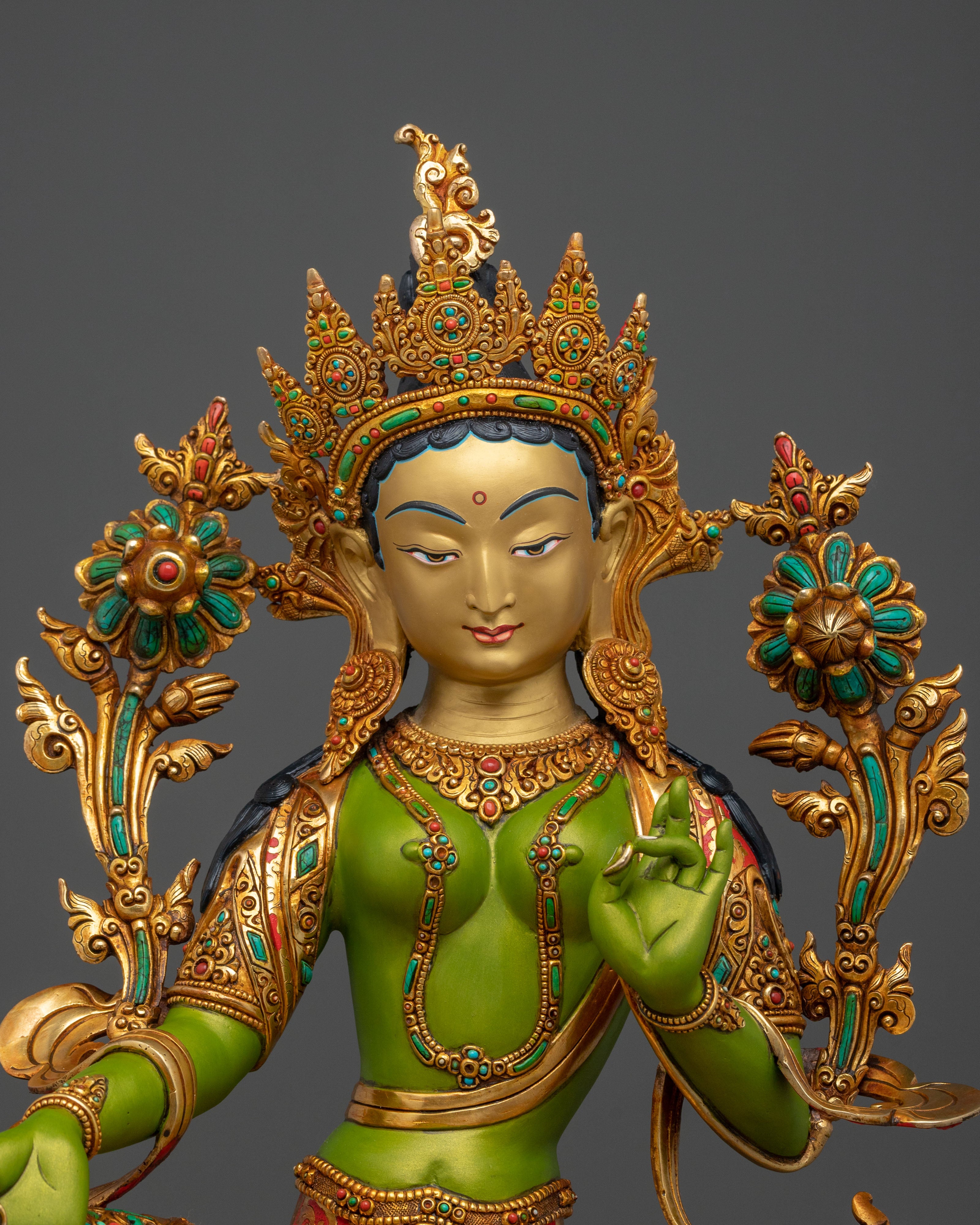 Green Tara Sacred Statue | Made in Nepal