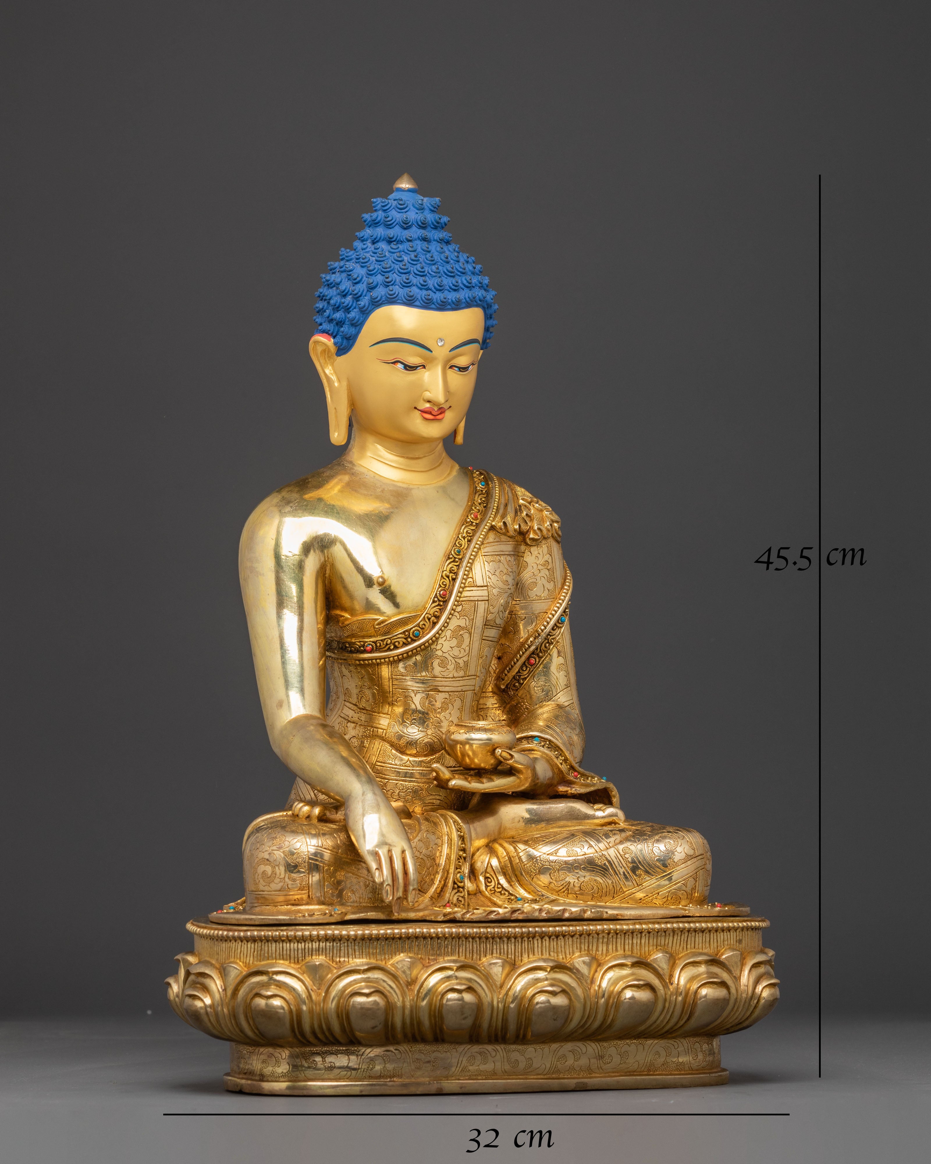 Handmade Shakyamuni Buddha Sculpture: Symbol of Wisdom