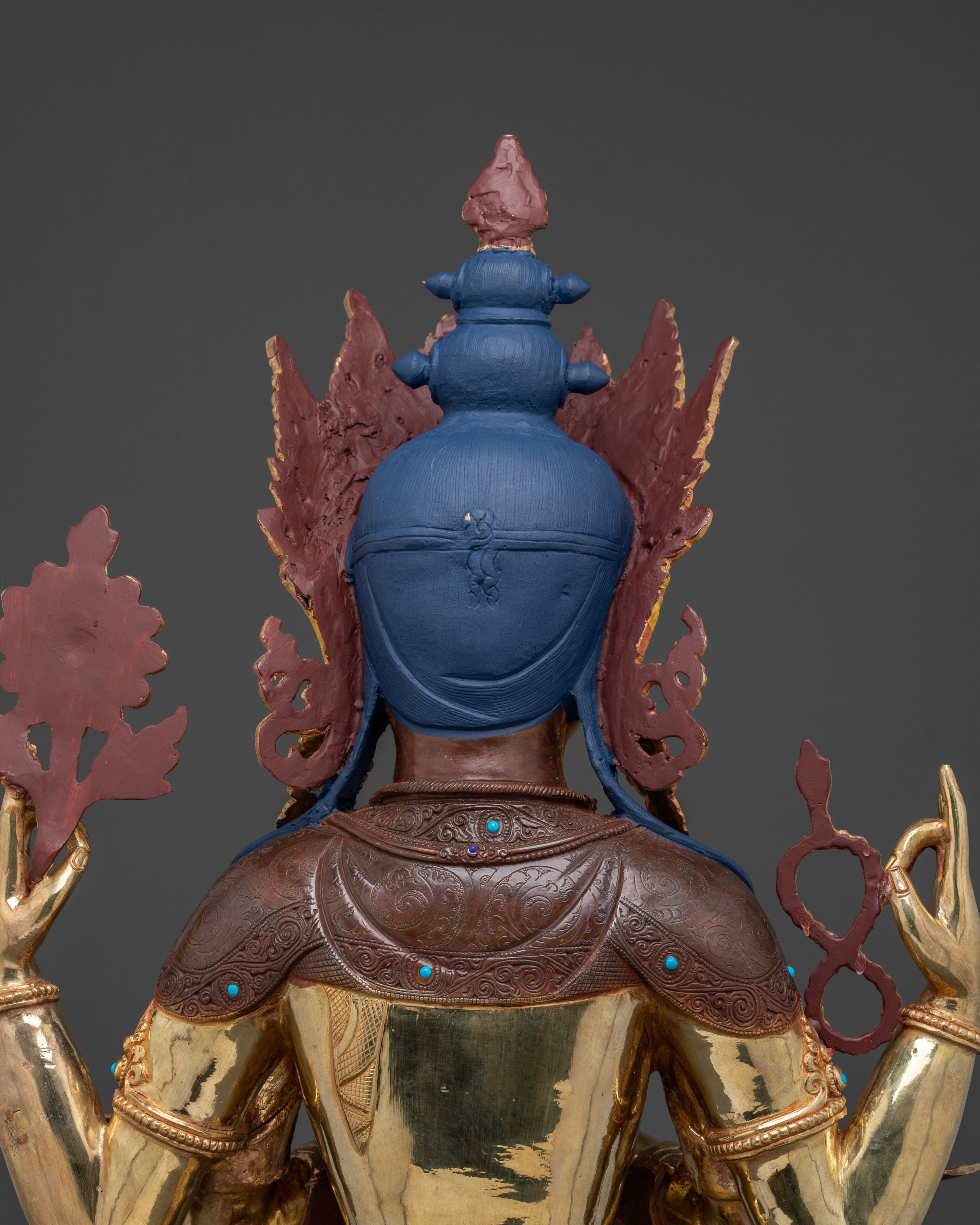 Four Armed Bodhisattva: Chenrezig Statue | Himalayan Artwork