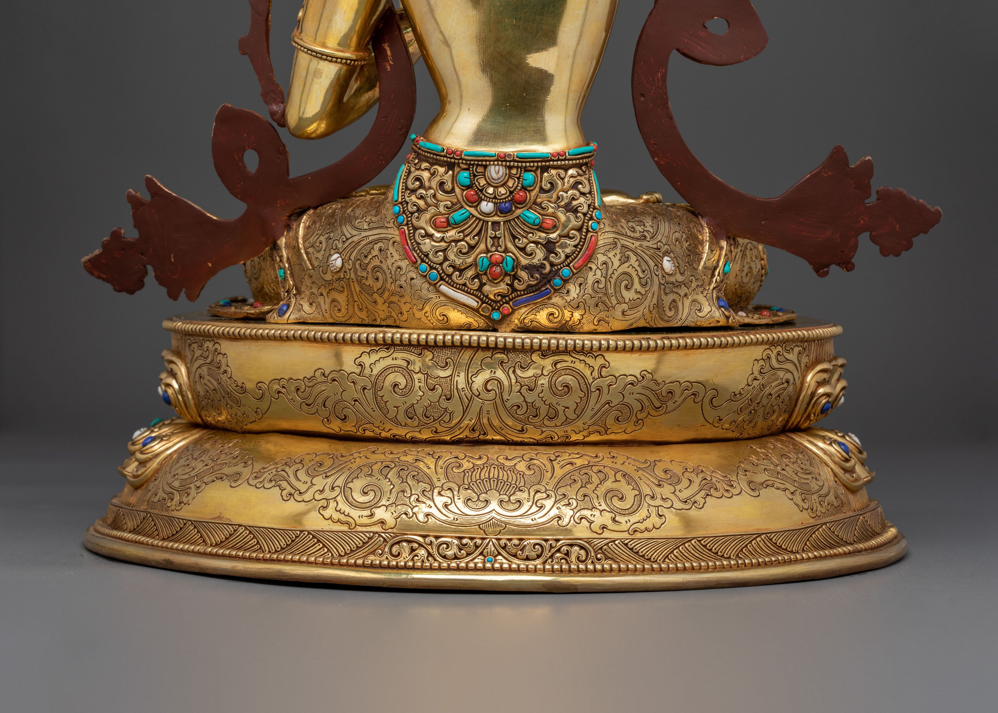 Wisdom Deity Manjushri Sacred Statue | Tibetan Buddhist Altar Figure