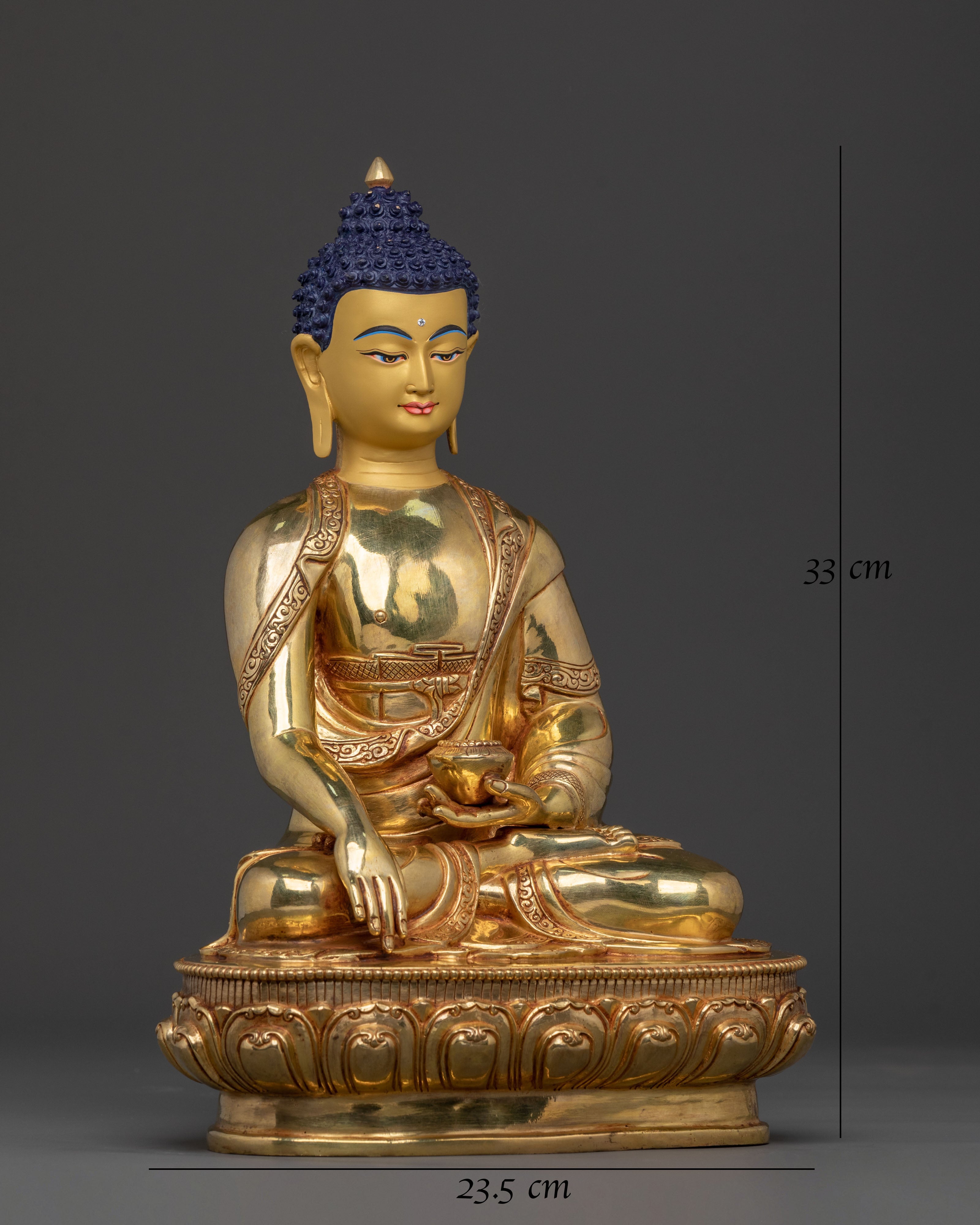 Shakyamuni Buddha Spiritual Teaching Statue | Handcrafted Nepalese Sacred Figure