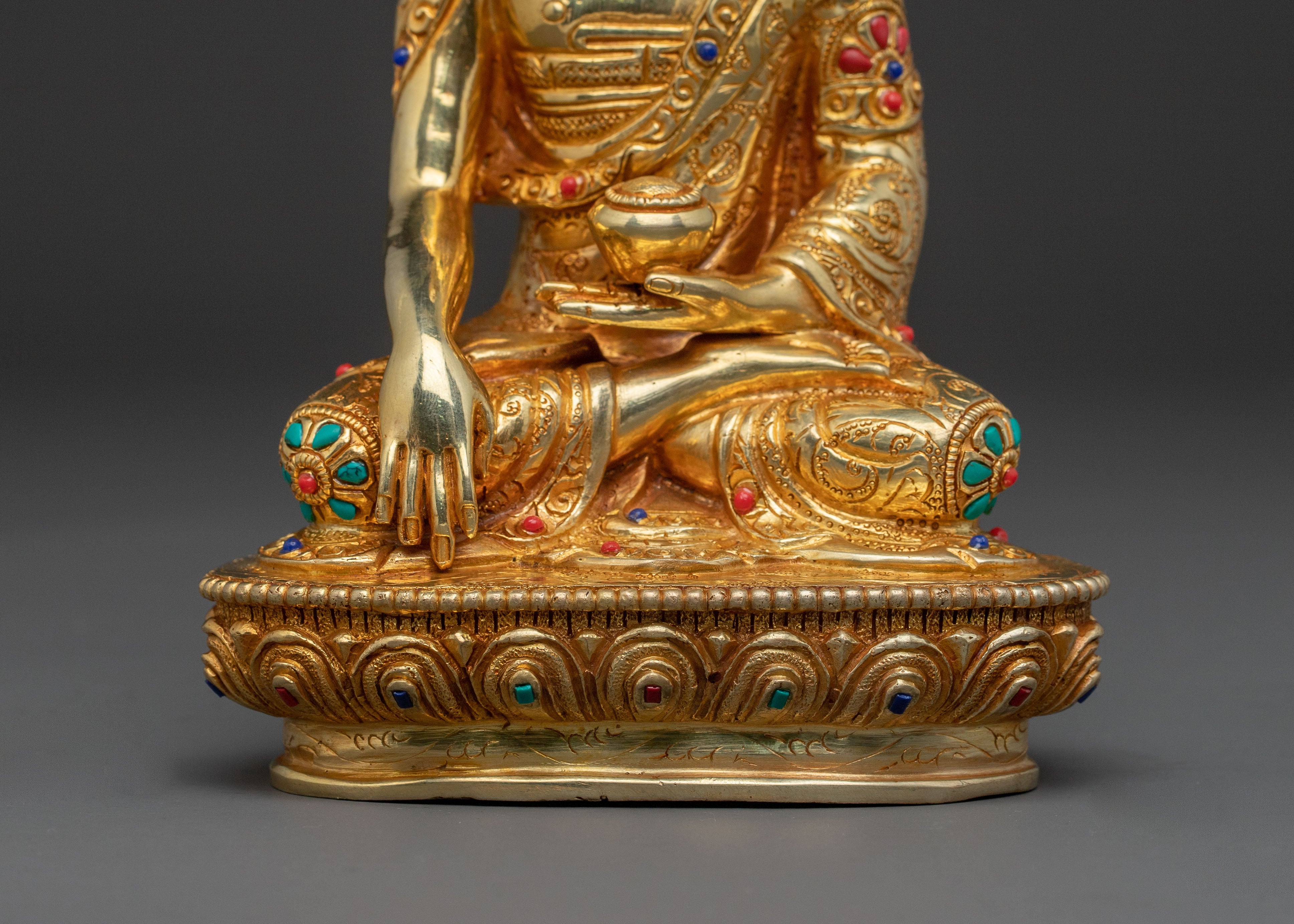 Tibetan Shakyamuni Buddha Sacred Figurine for Altar