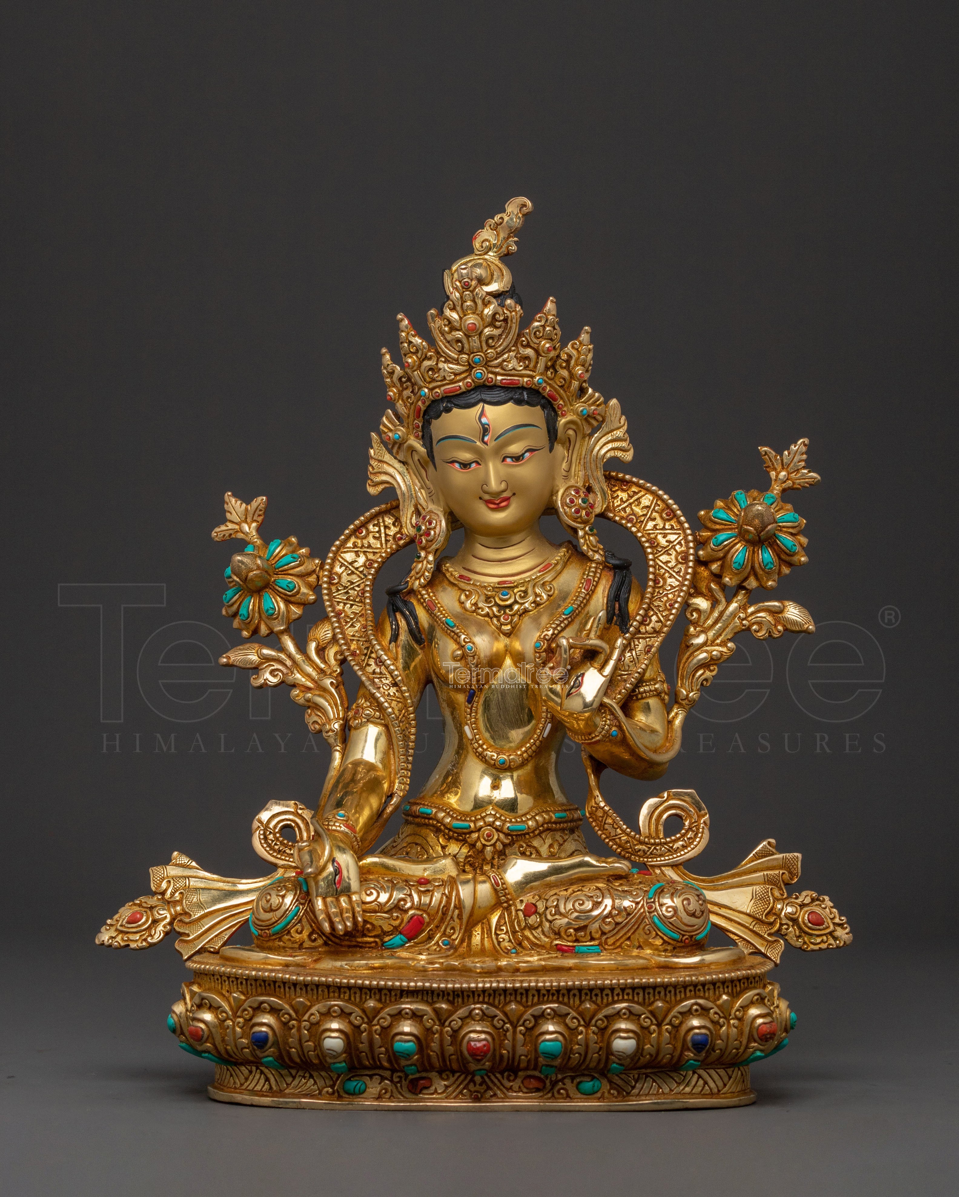 White Tara Statue 