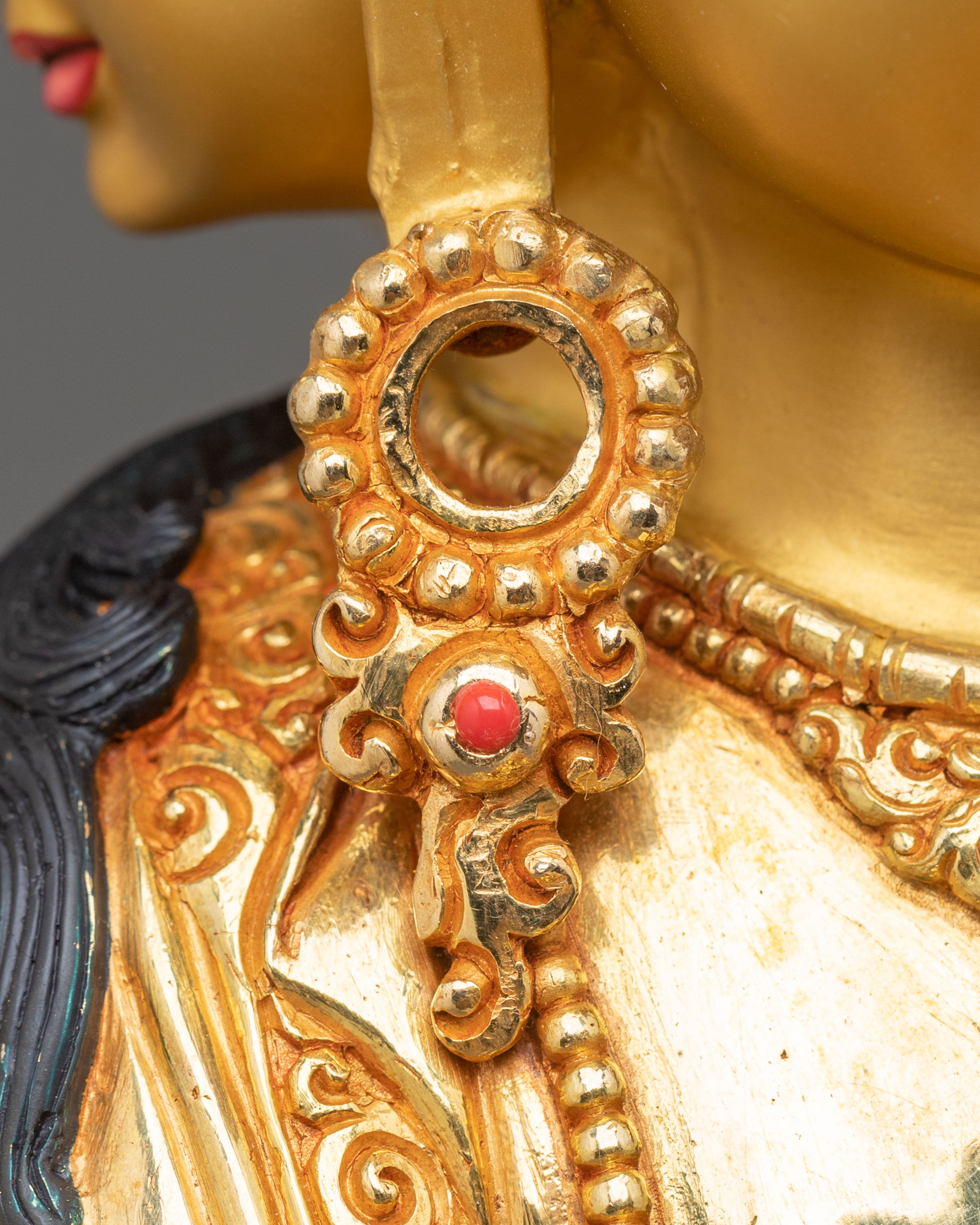 Guhyasamaja Tantric Buddha Statue | 24K Gilded Copper Statue