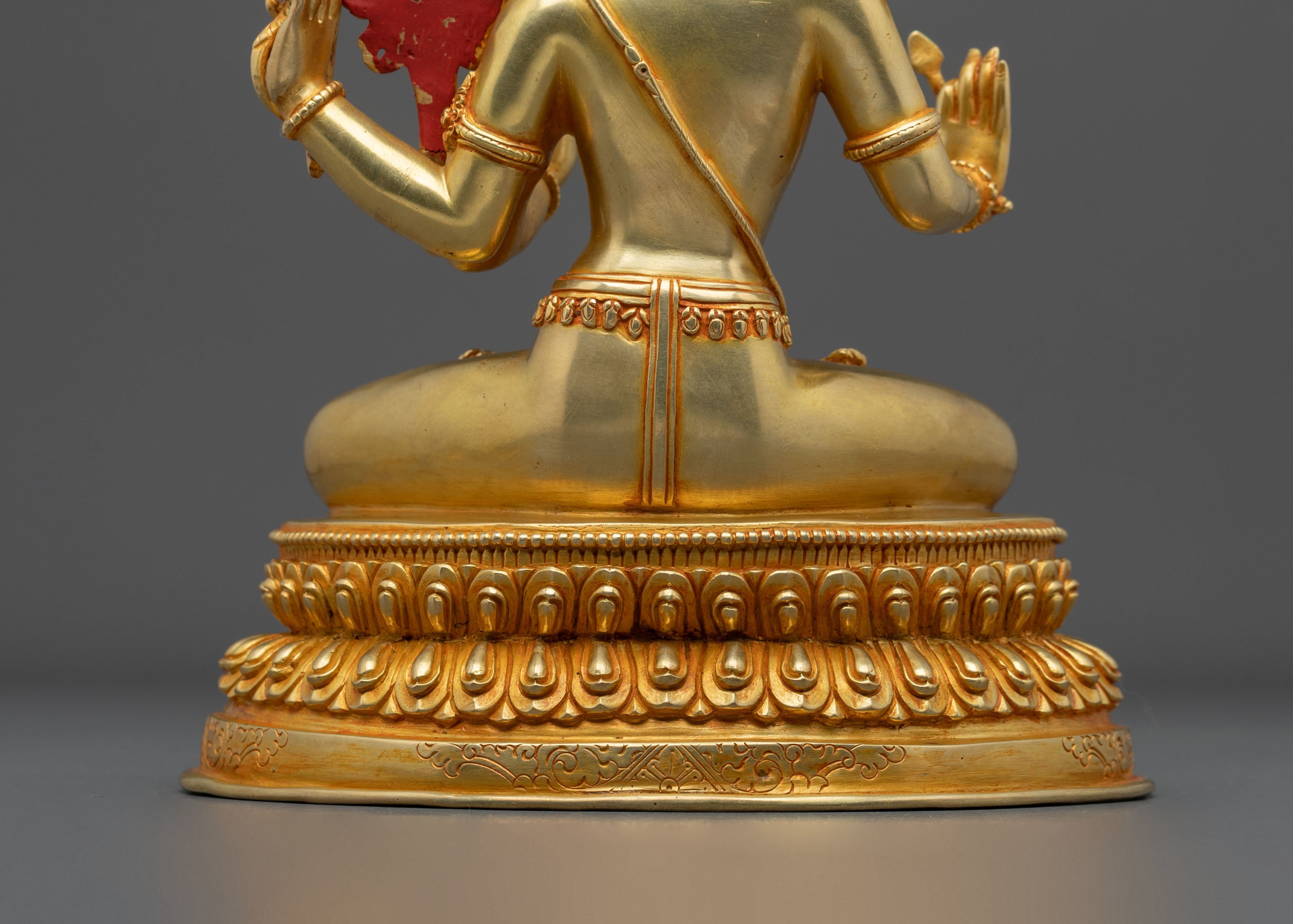Maha Manjushri Flaming Sword Statue | Symbol of Transcendent Wisdom