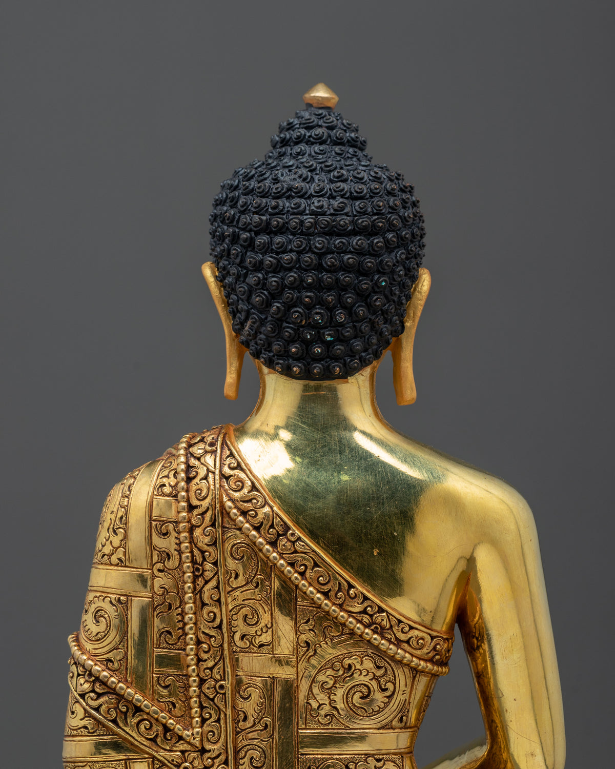 Three Buddha Golden Statue Set | Buddhist Sculpture Collection