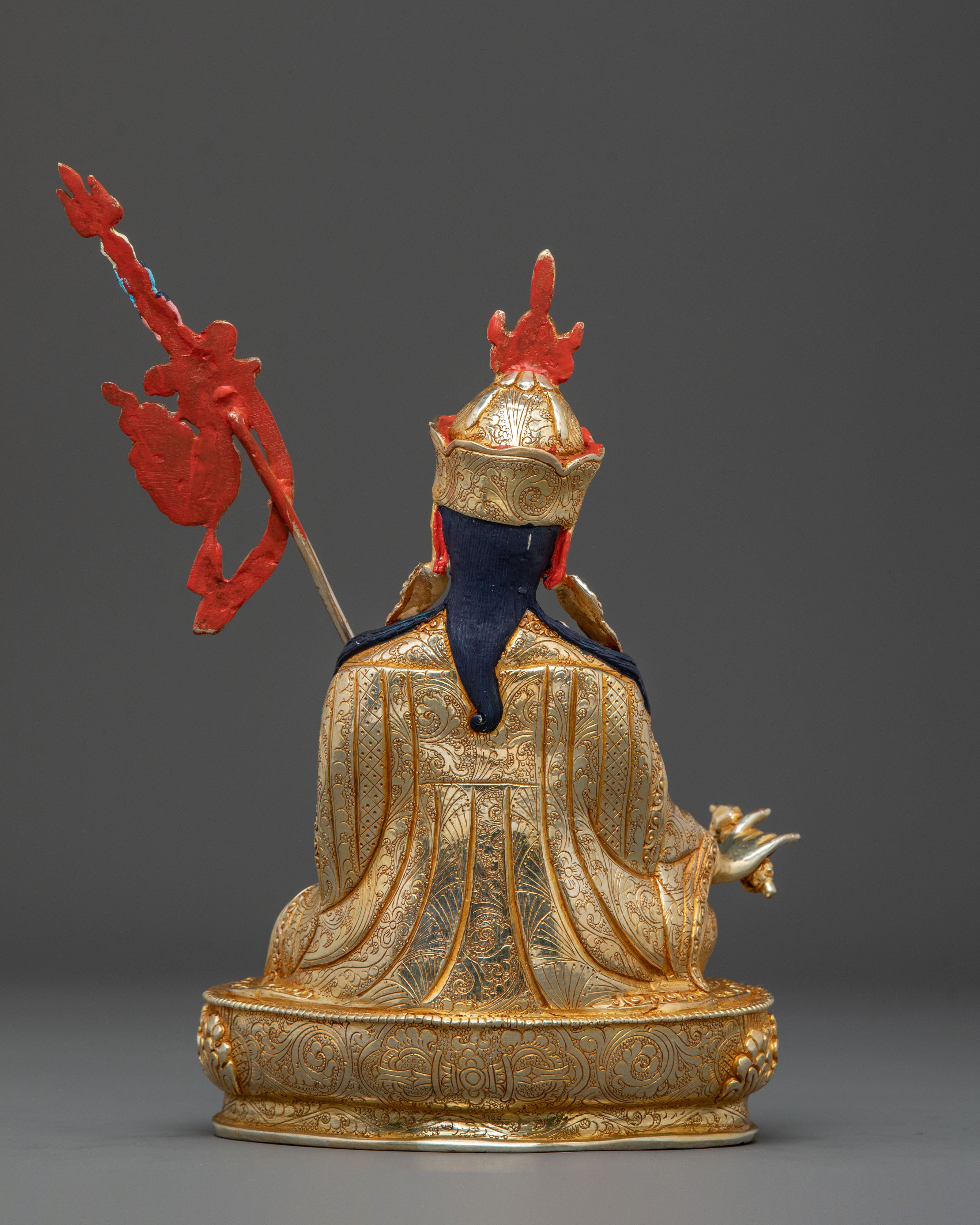 Guru Rinpoche 24K Gold Gilded Spiritual Statue