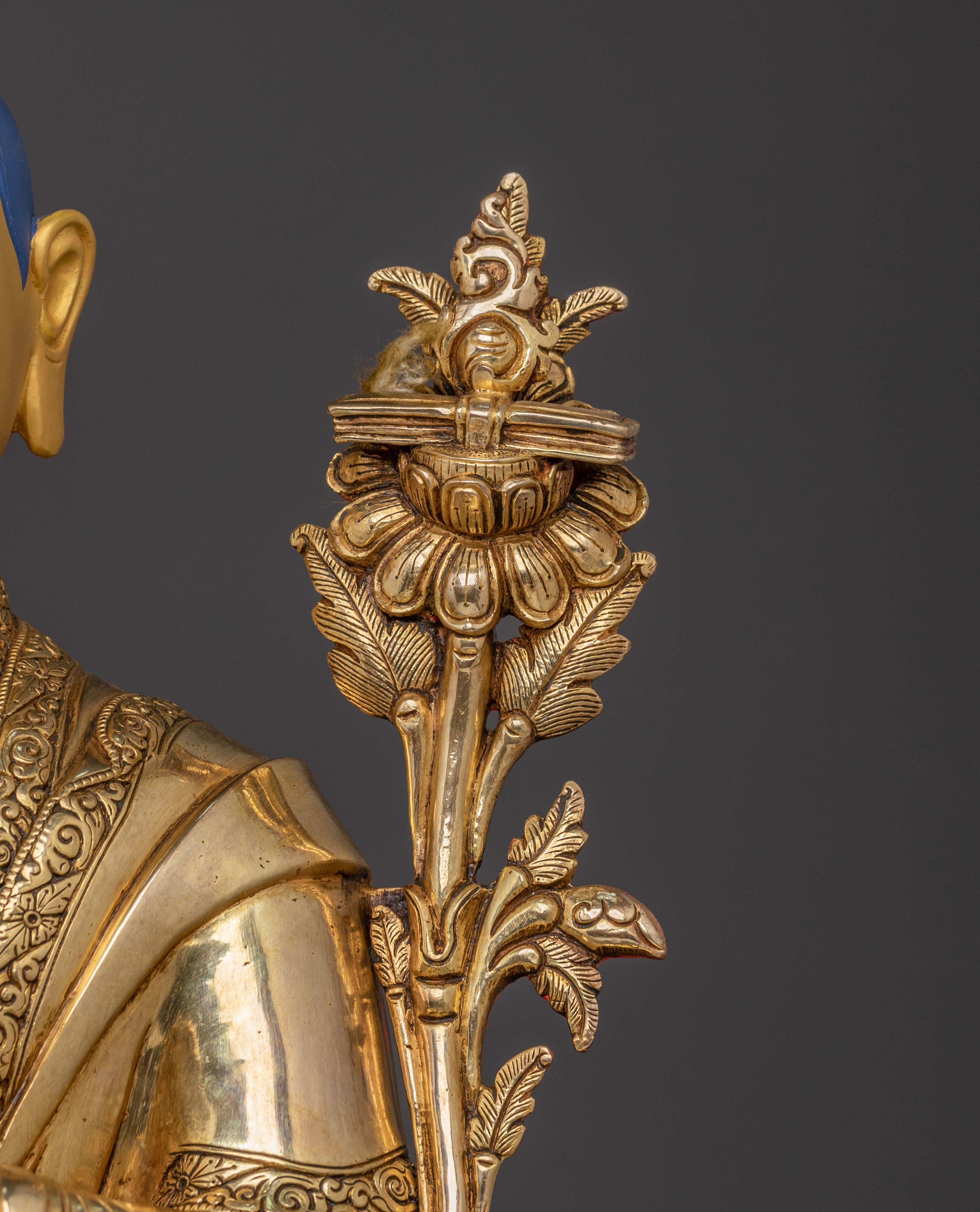 Tsongkhapa Traditional Statue with Disciples – Gilded Copper Masterpiece