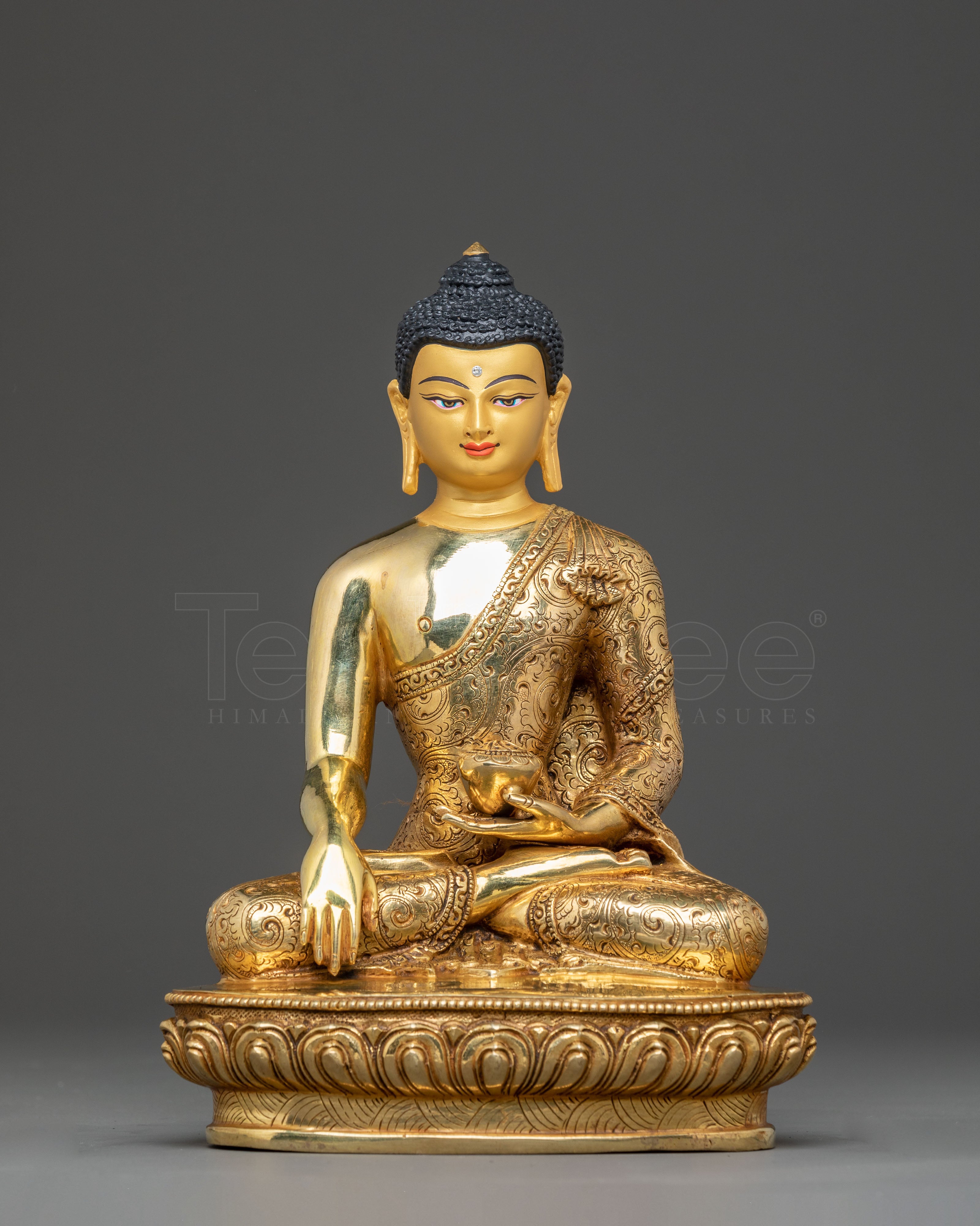 Handmade Gautama Buddha Golden Statue 
