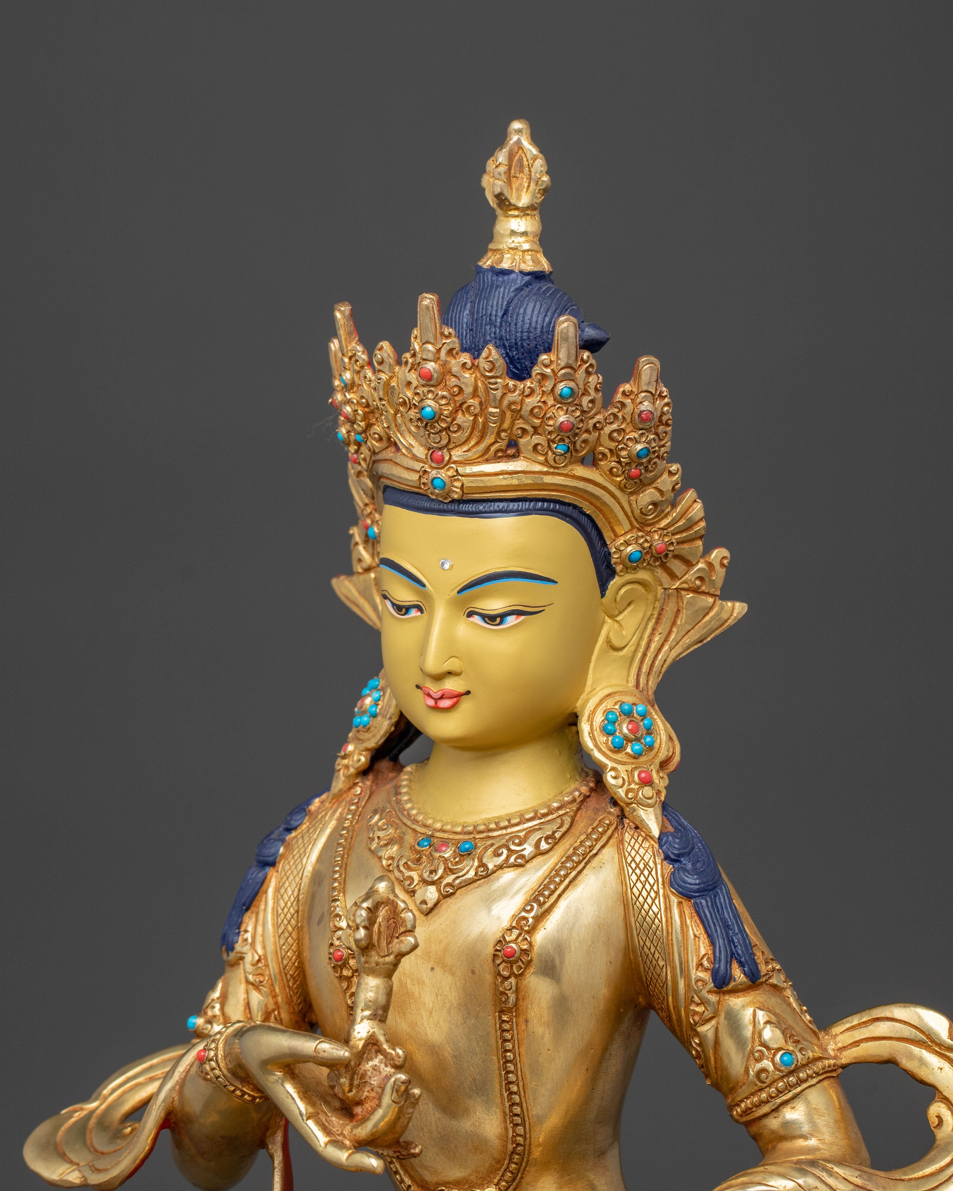 Vajrasattva Vajrayana Sculpture | Meditation Figurine