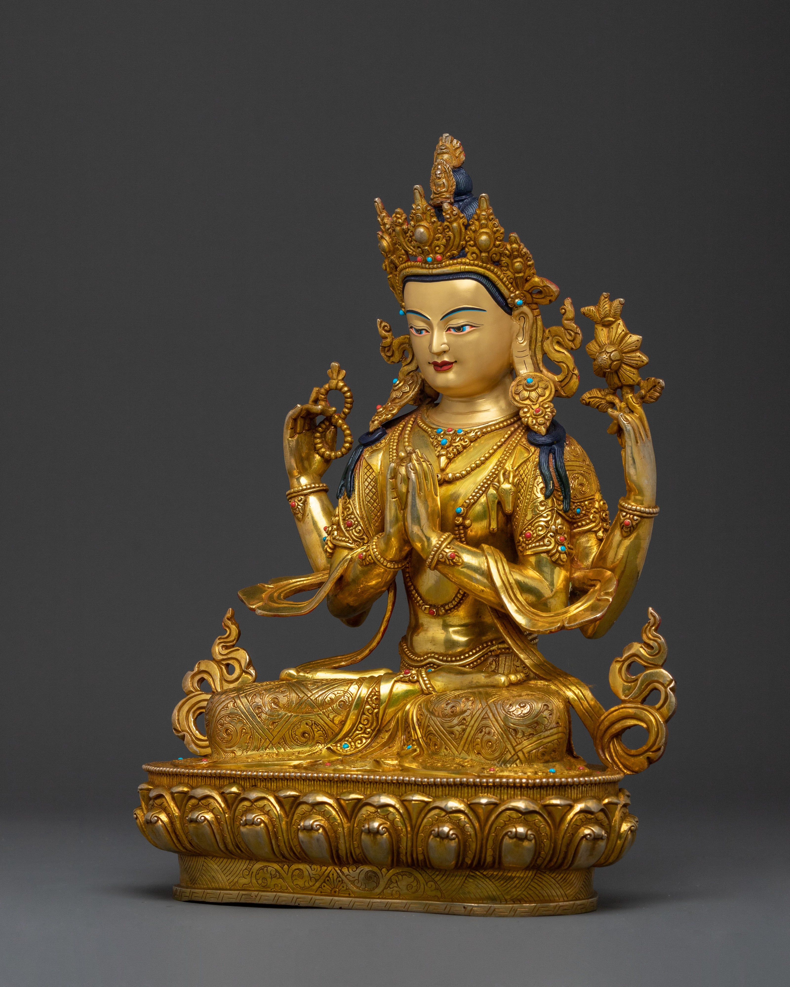 Compassionate Protector Chenrezig Statue |  Bodhisattva of Compassion