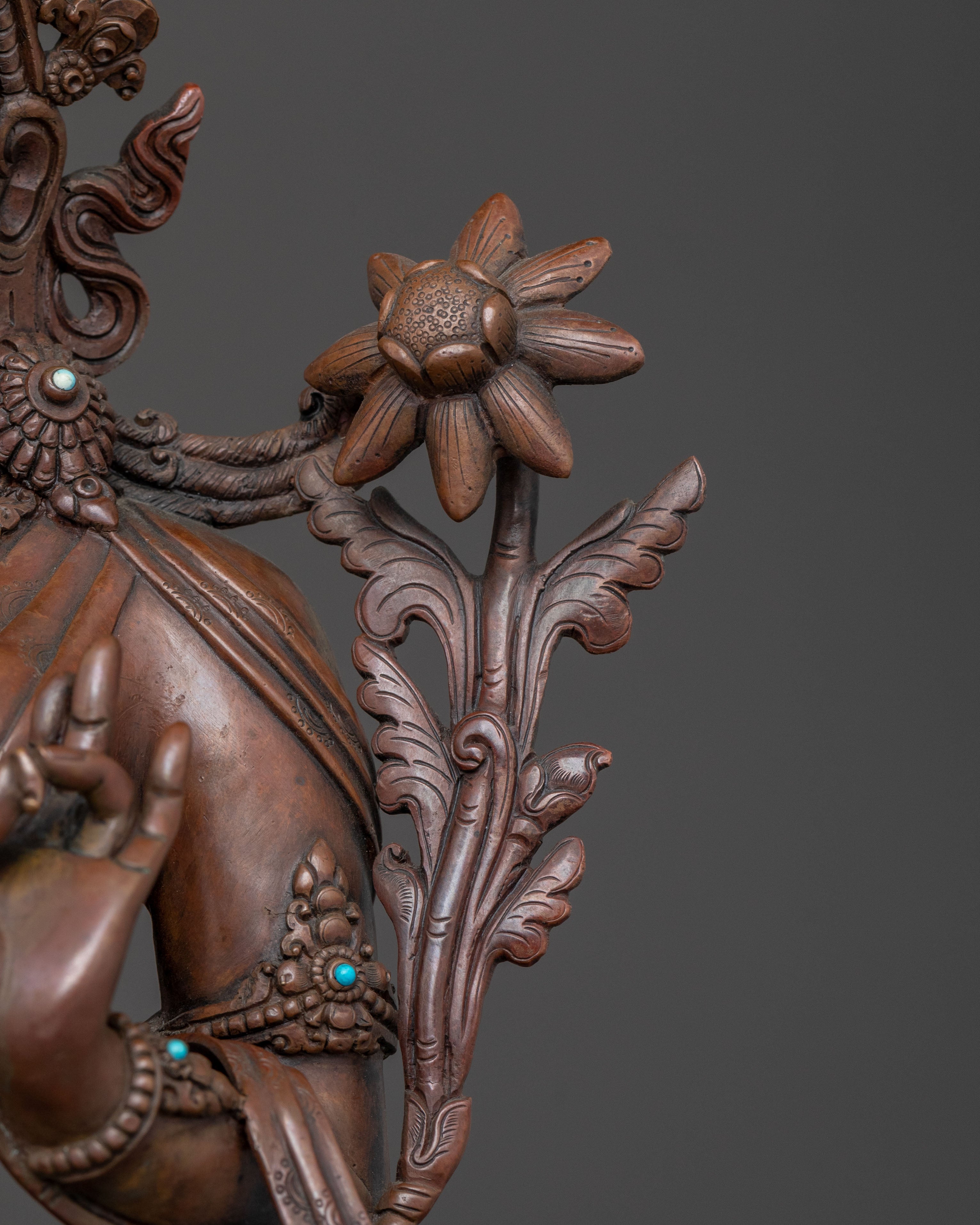 Green Tara Protection Statue | Meditation Decor