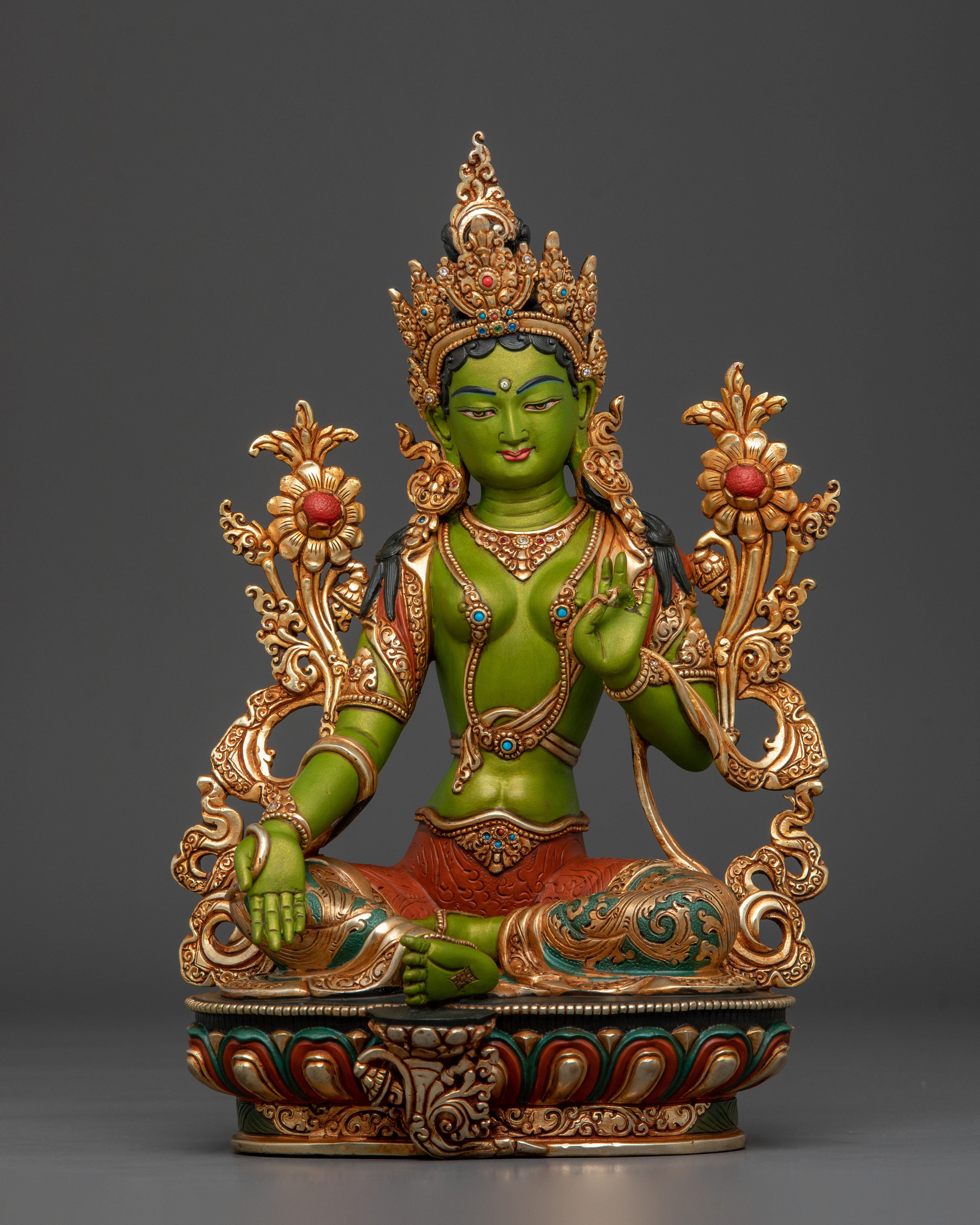 Green Tara Statue