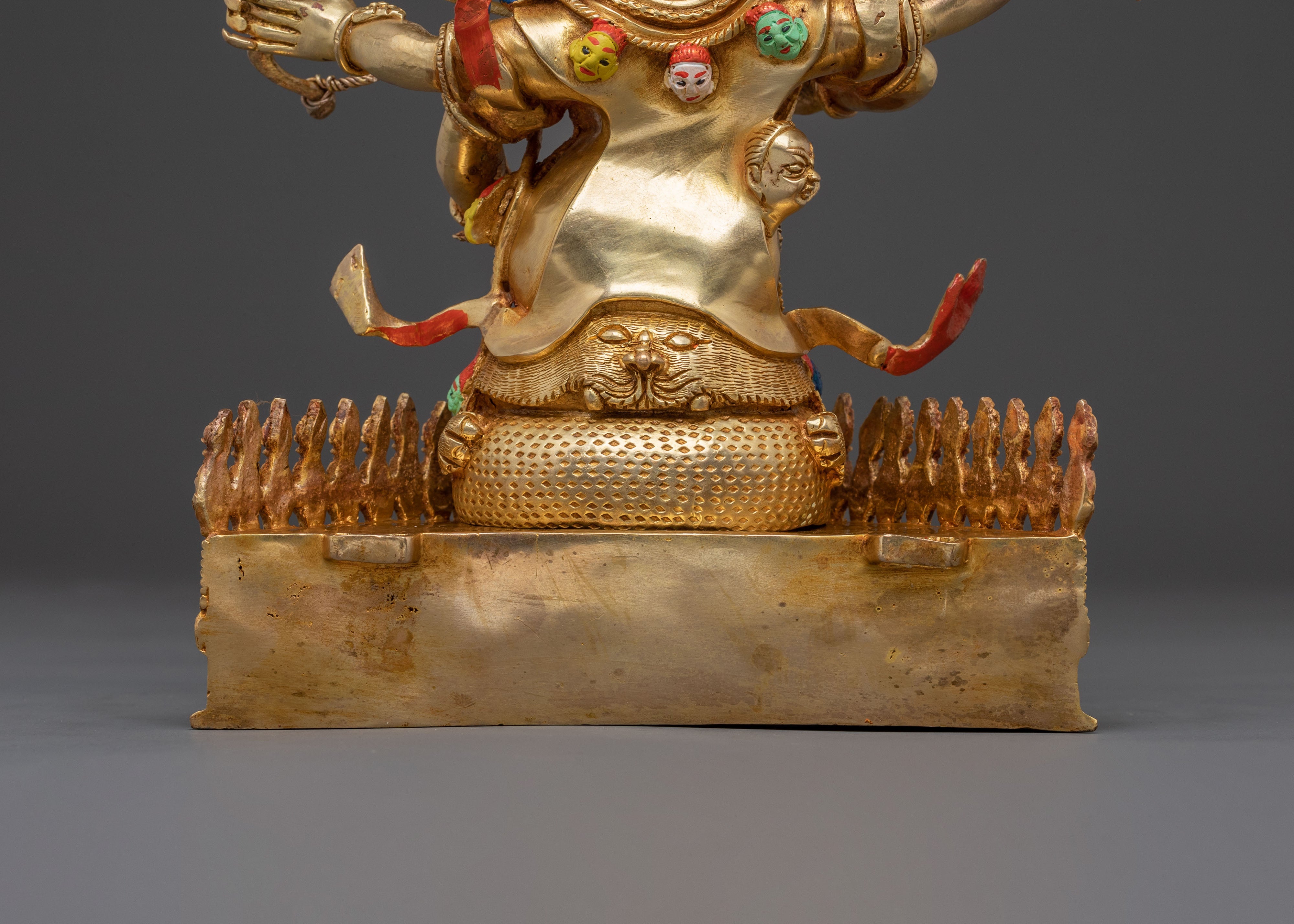 Rahula Wrathful Statue: Fierce Tantric Protector Deity