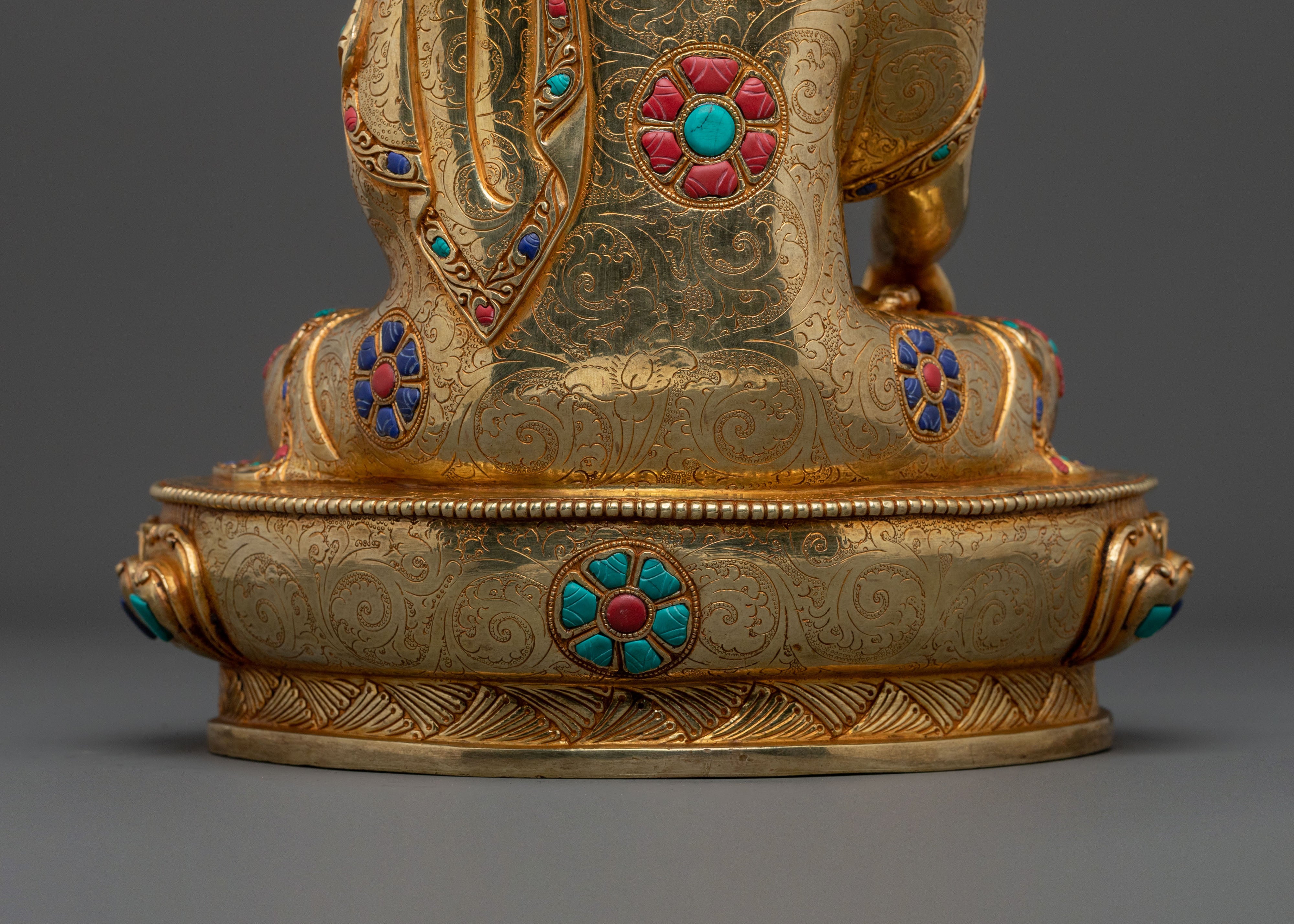 Tibetan Shakyamuni Buddha Altar Statue | Historical Buddha of Enlightenment