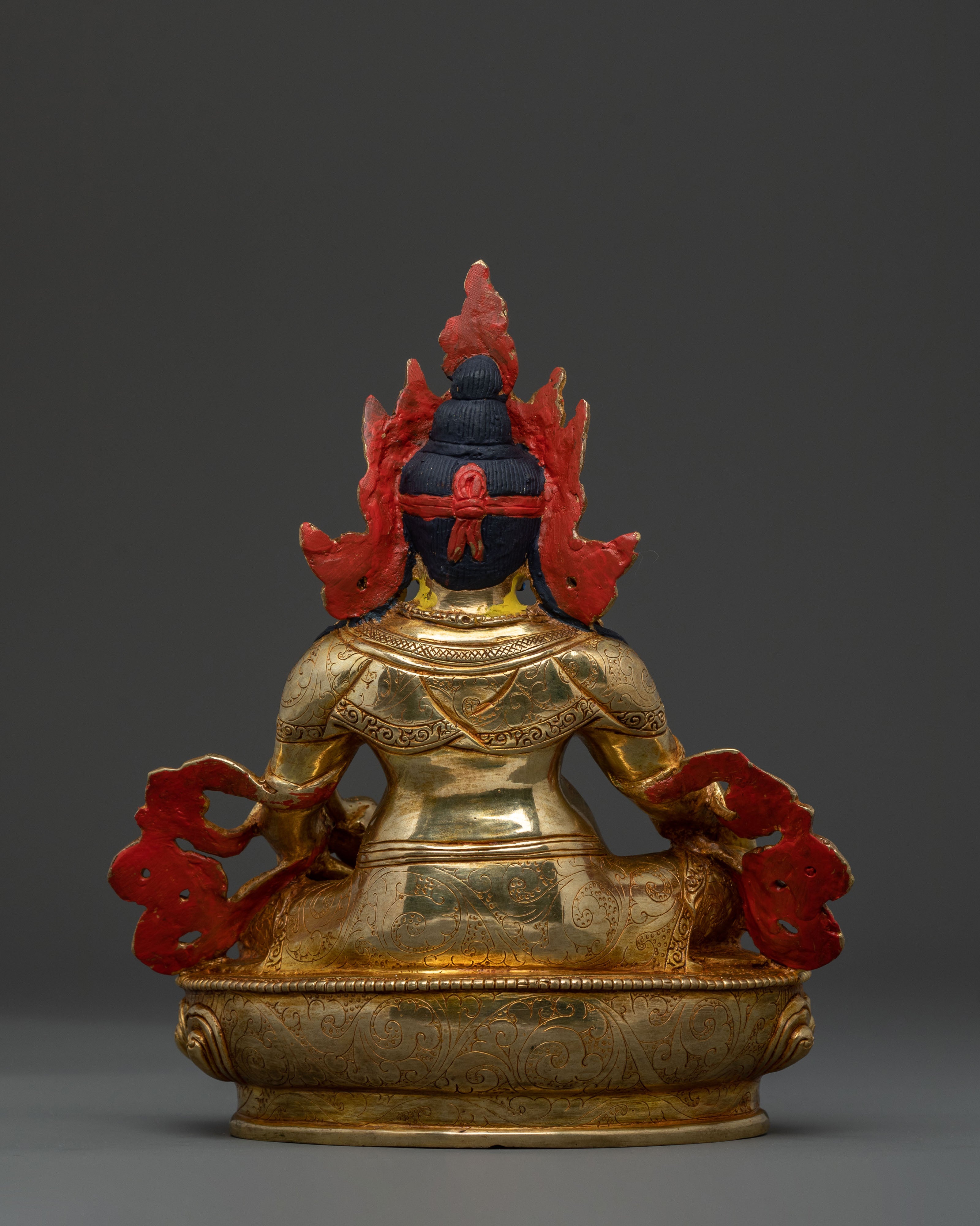 Dzambhala the God of Wealth | 24K Gold Gilded Statue