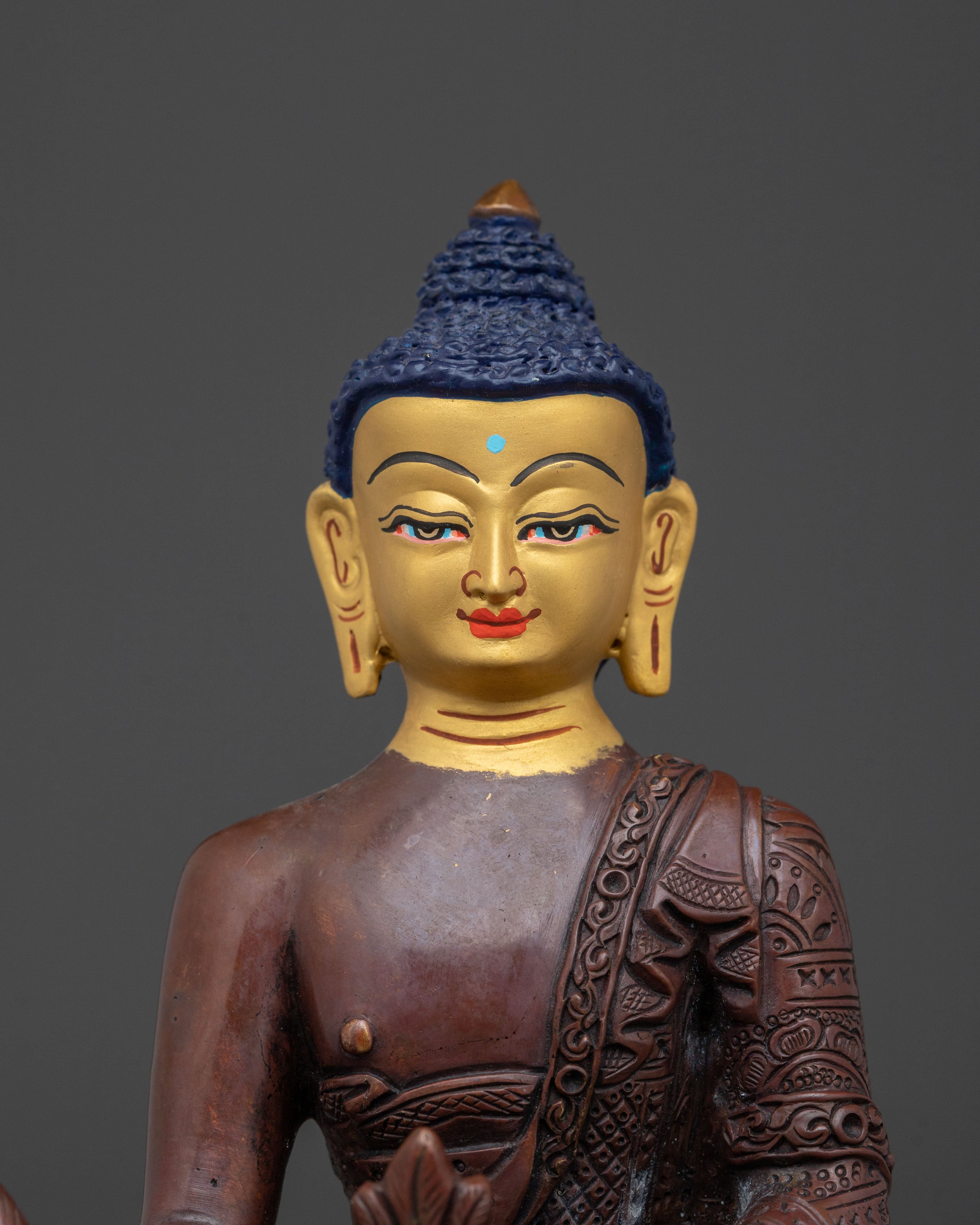 Medicine Buddha Sacred Statue | Tibetan Healing Figurine