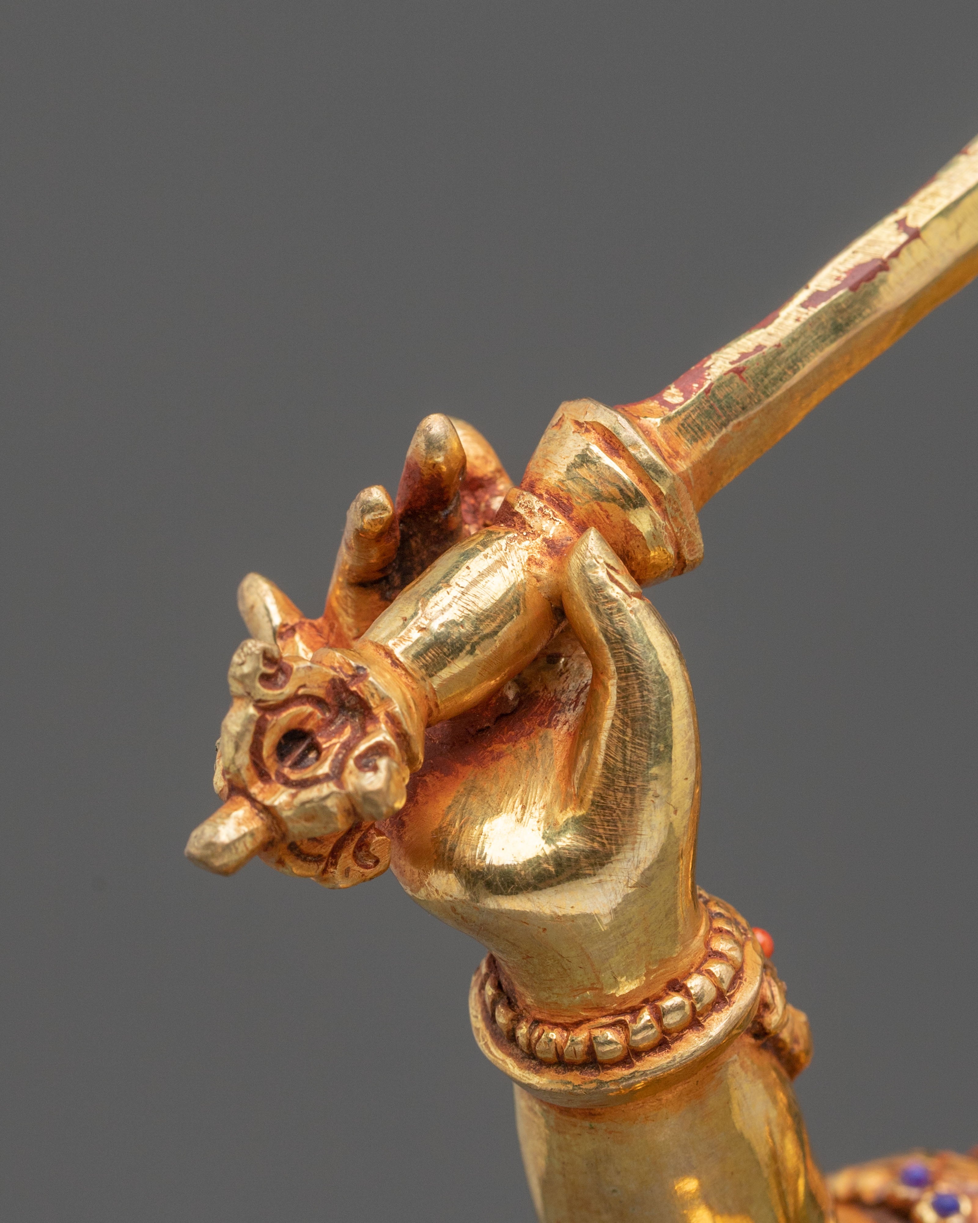 Handmade Manjughoṣa Sculpture | Radiant Wisdom Figurine