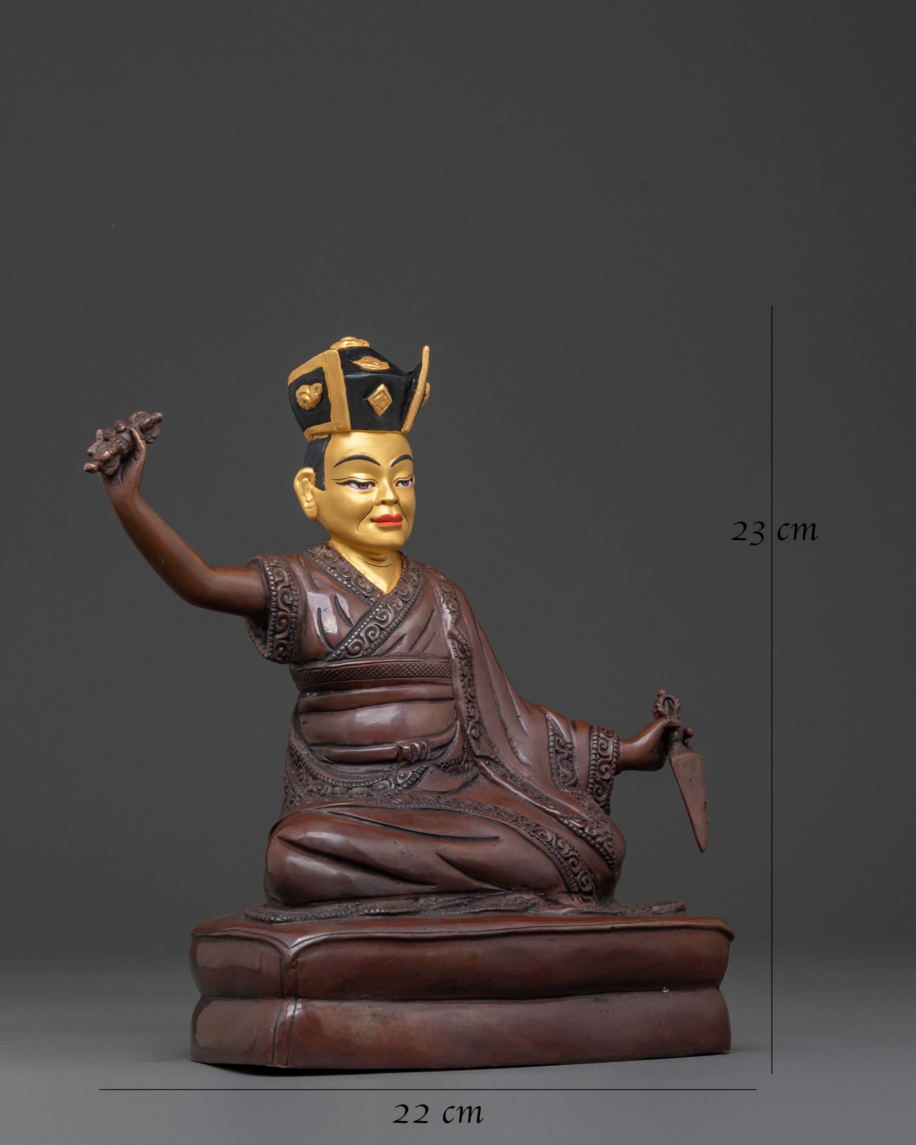 Karmapa Tibetan Wisdom Sculpture for Altar