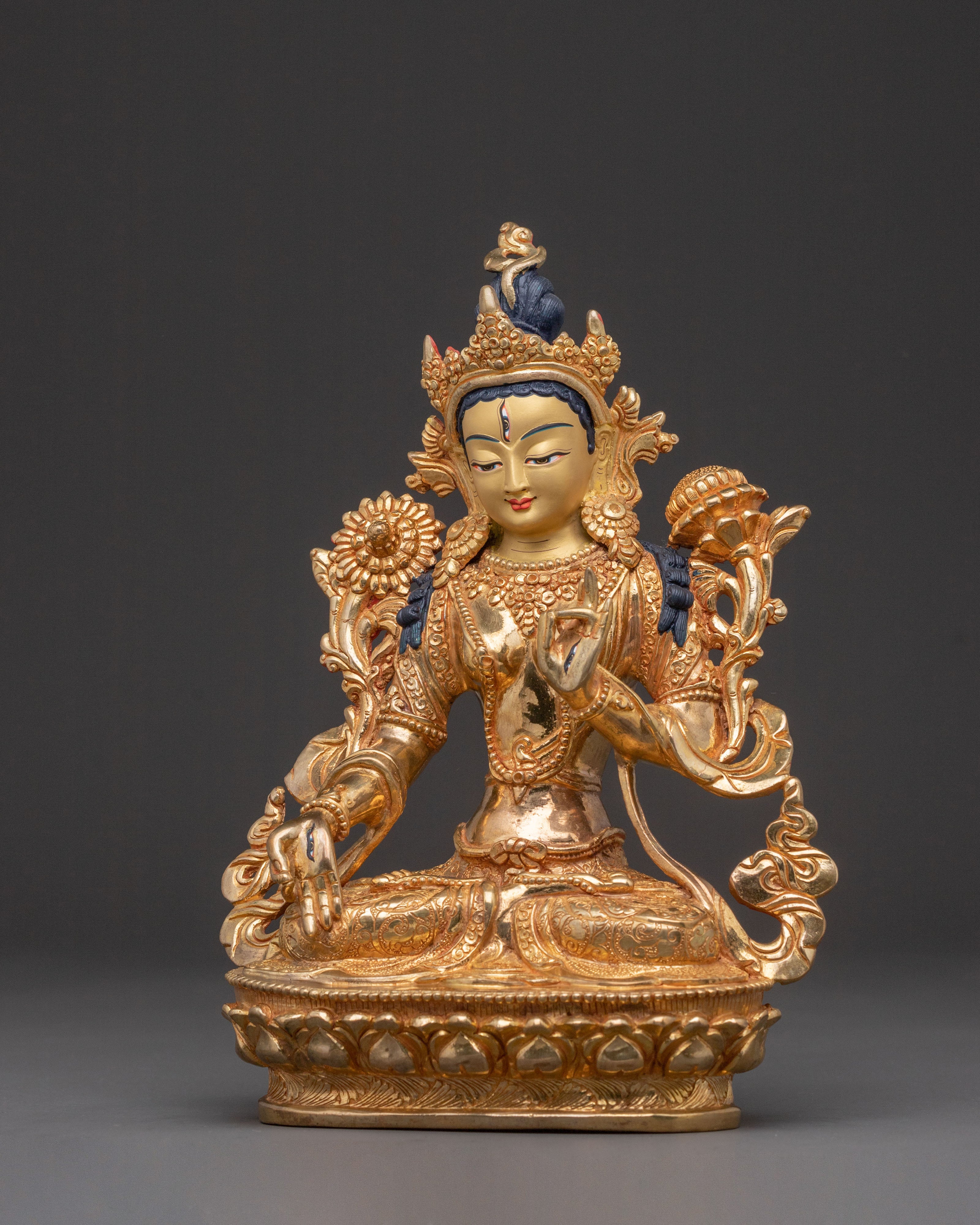 White Tara Statue: Guardian of Health