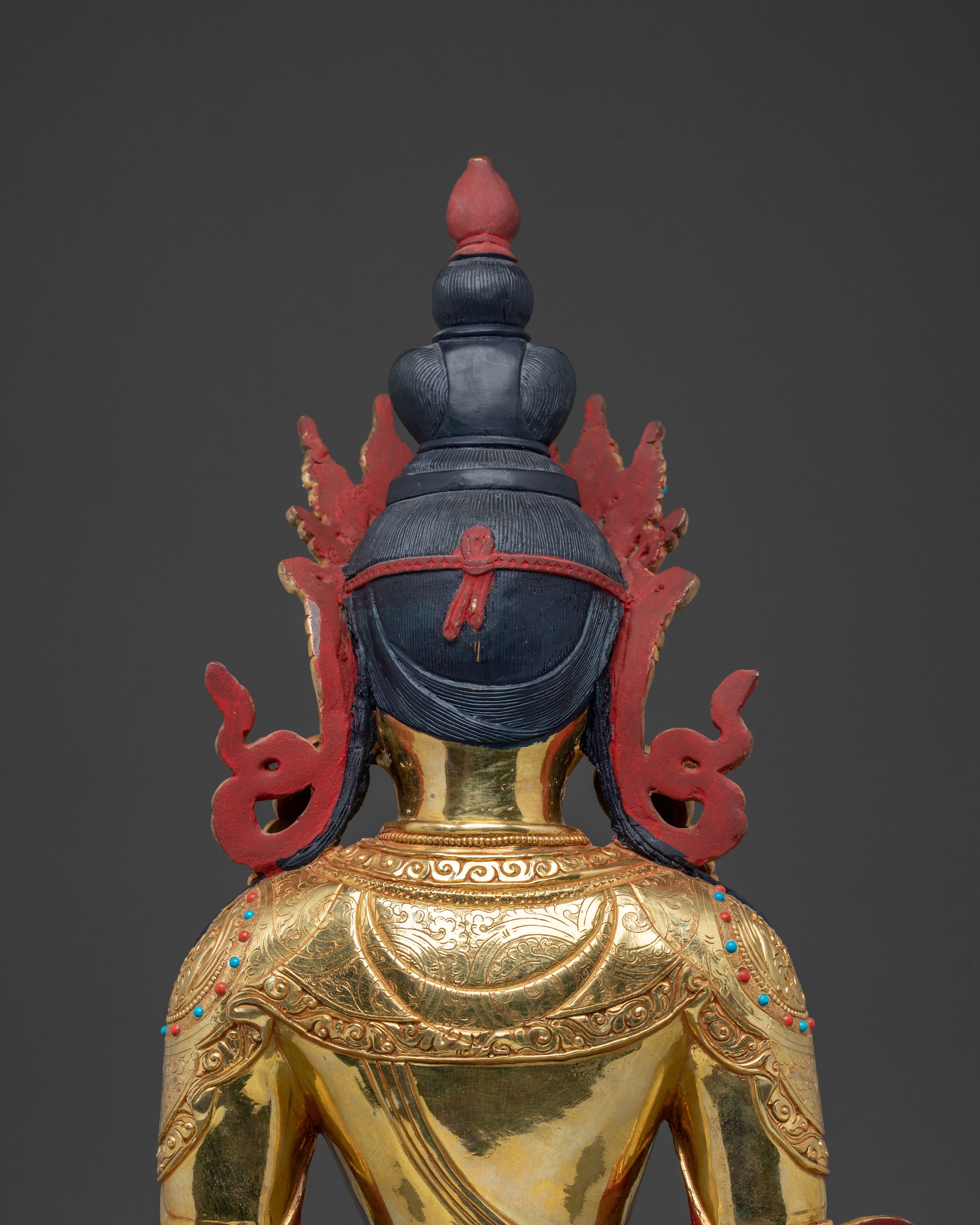 Amitayus Longevity and Health Statue | 24K Gold Gilded