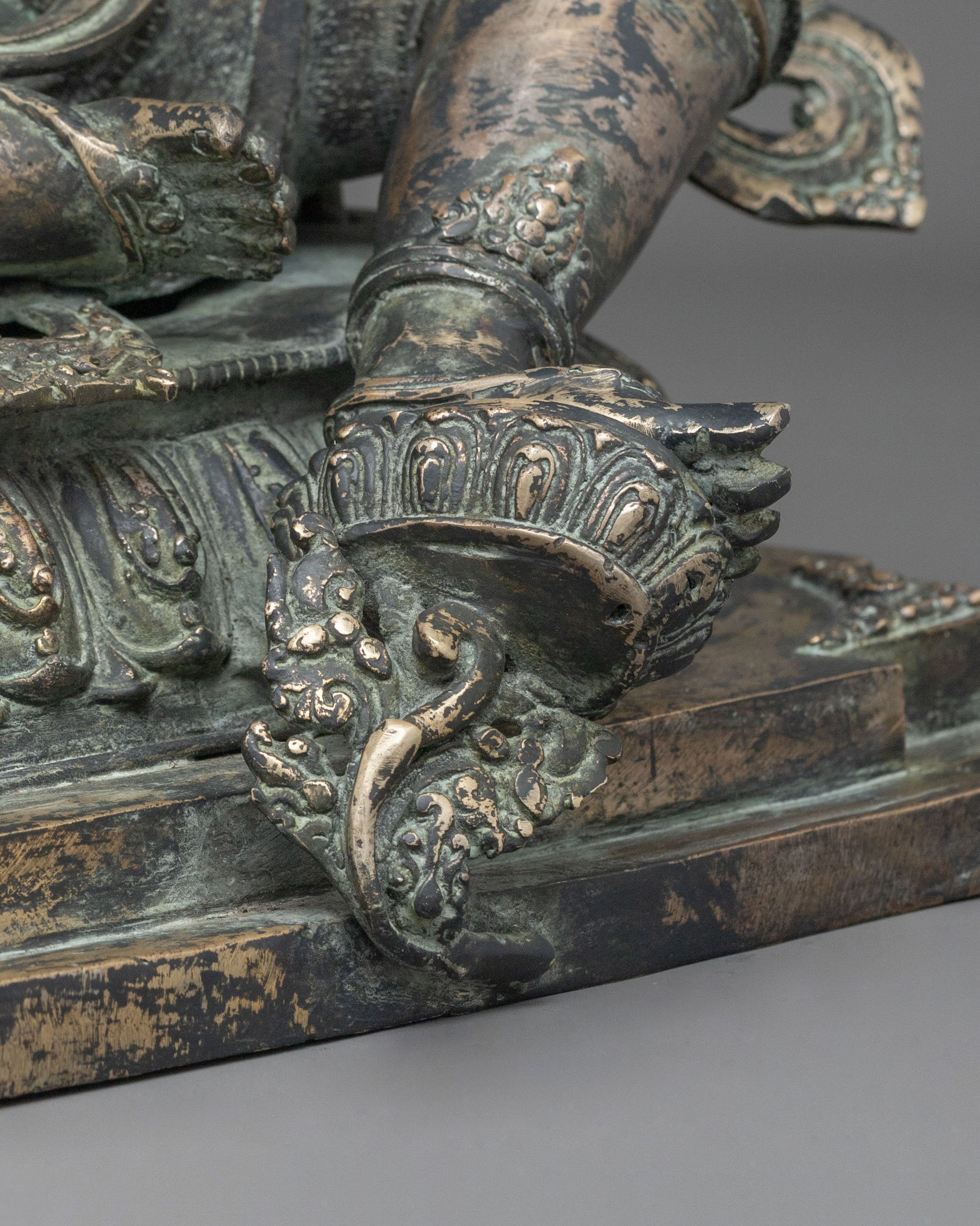 Hand-Carved Vajrasattva Sacred Sculpture | Home Decor