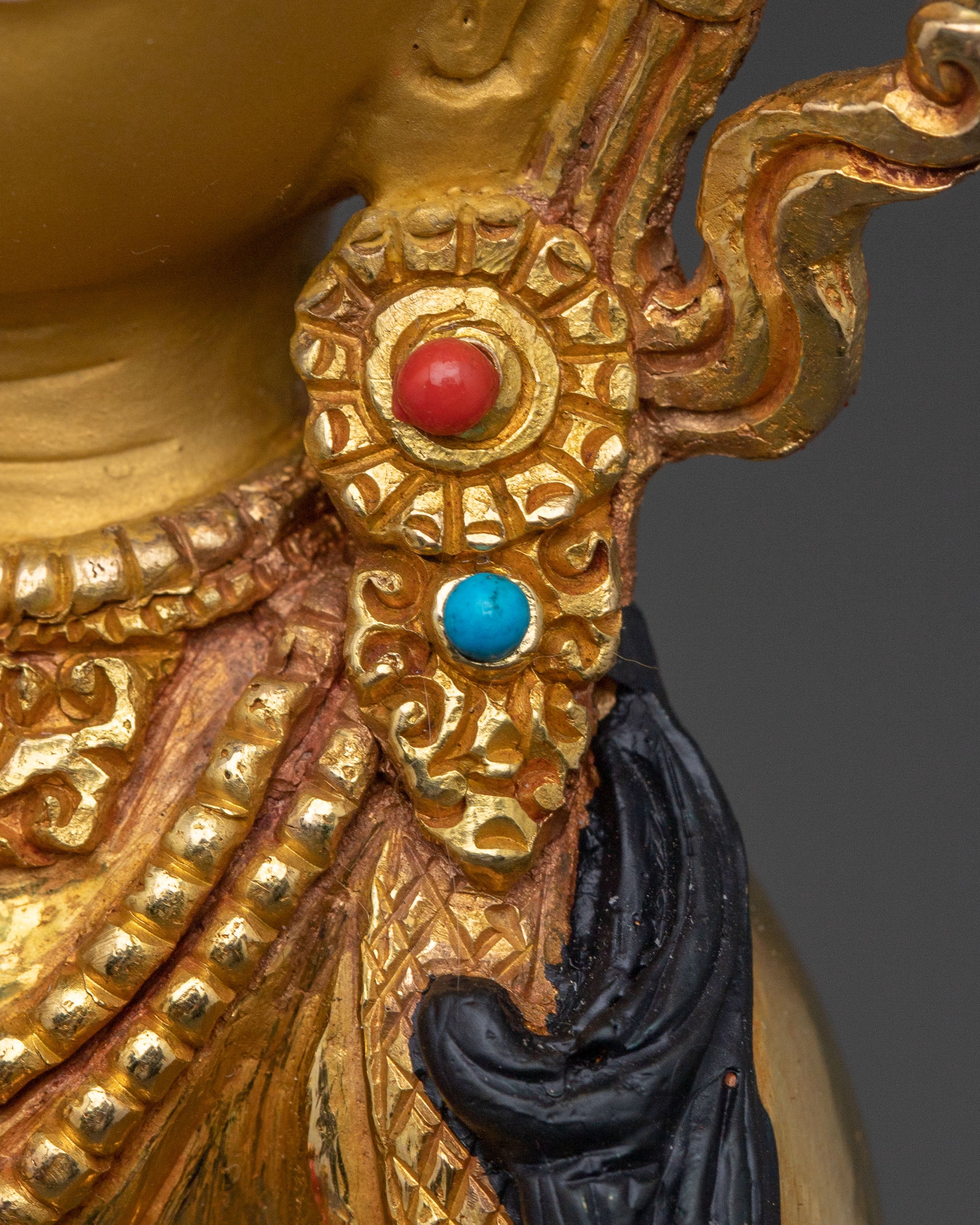 Vajrasattva Handcrafted Tantric Statue – 24K Gold Gilded Art