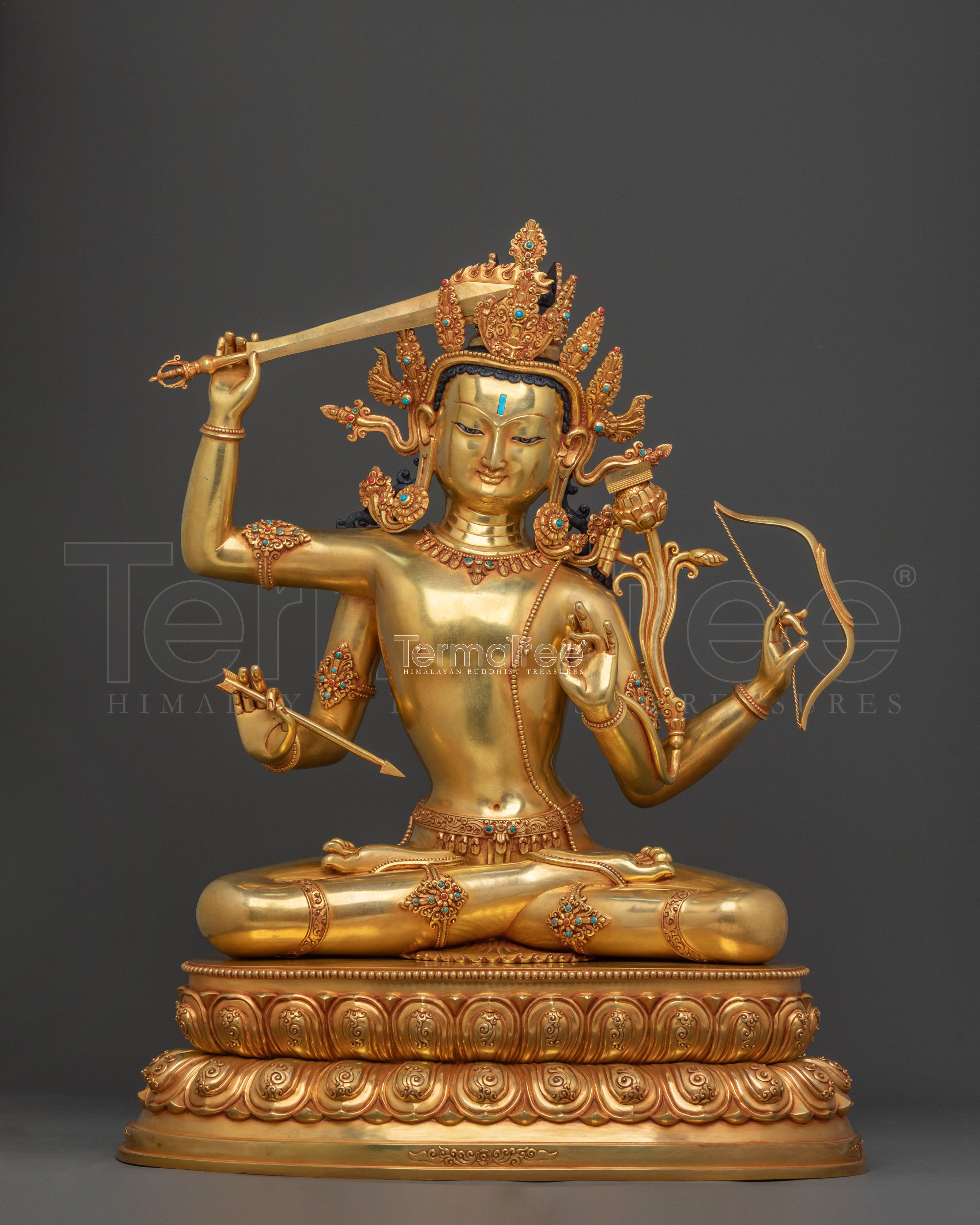 Maha Manjushri Statue | Bodhisattva of Transcendent Wisdom