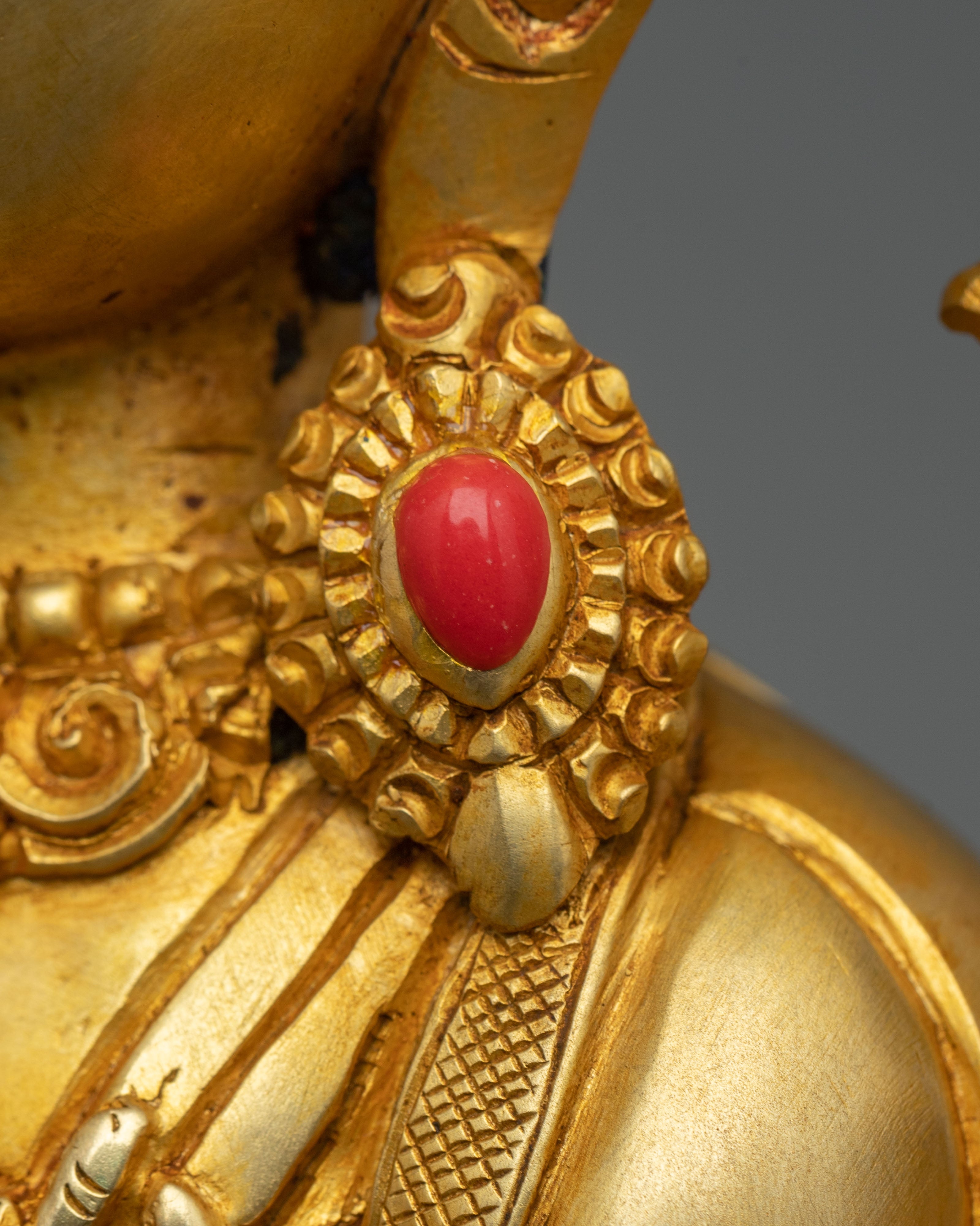 Six Bodhisattva Meditation Statue Set | 24K Gold Gilded Copper Sculptures