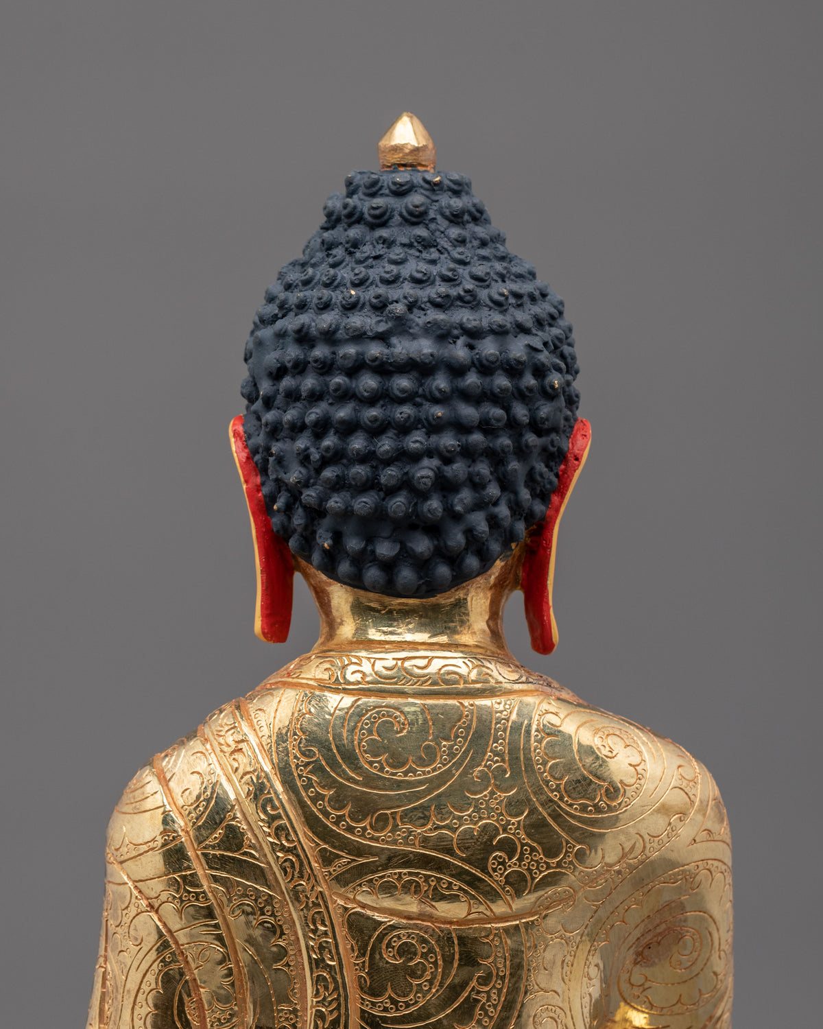 Amogasiddhi Buddha | 24K Gold Gilded Copper Statue