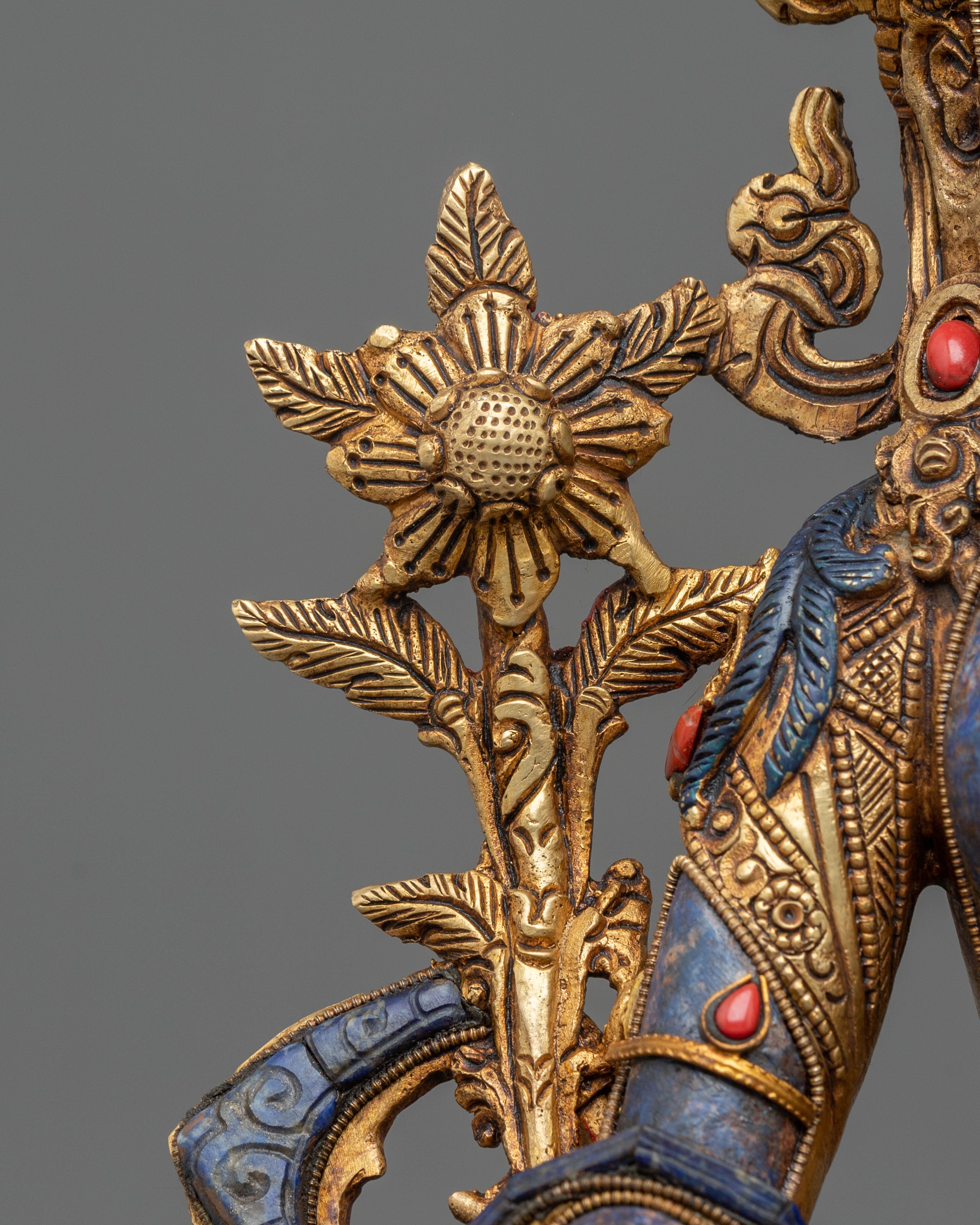 White Tara Gold & Acrylic Painted Statue | Home Decor