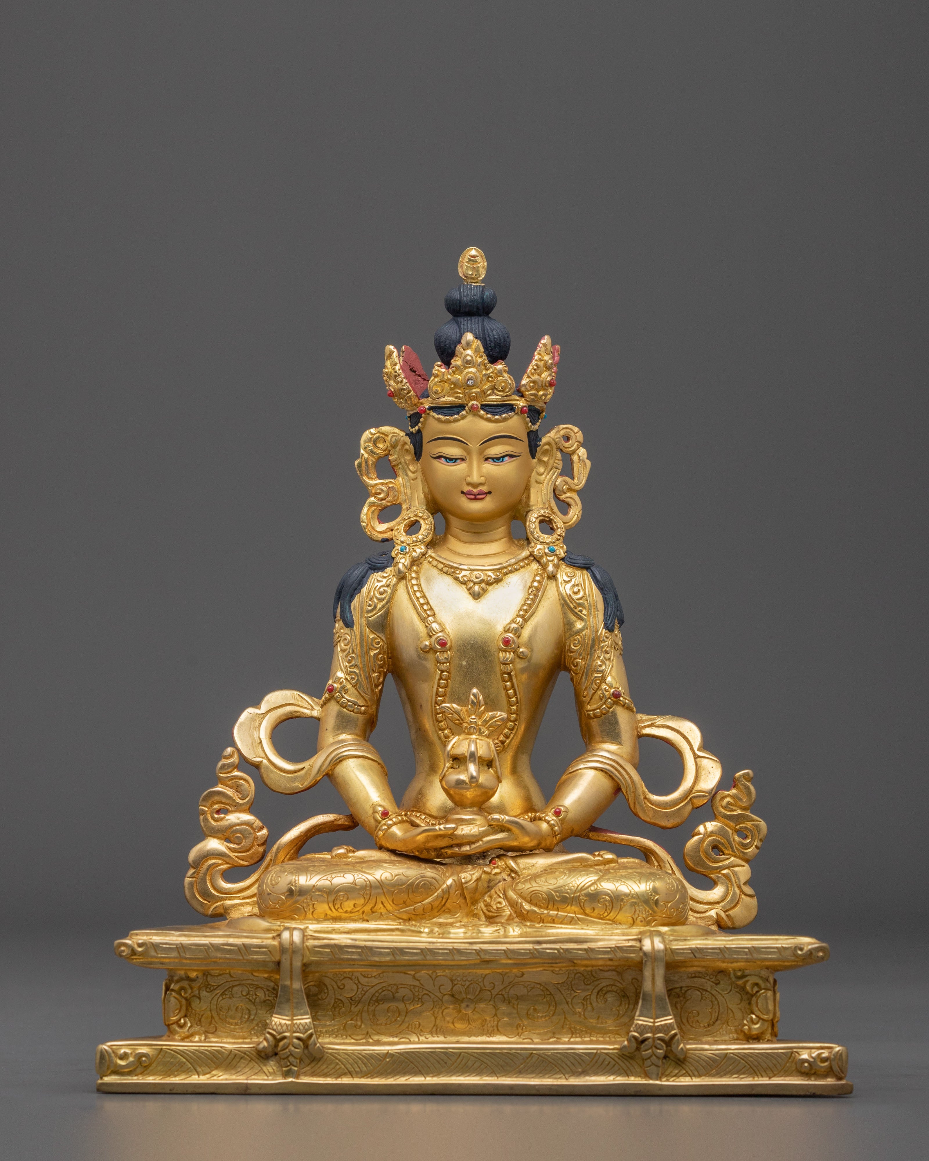 Amitayus Meditation Decor Statue: Buddha of Longevity
