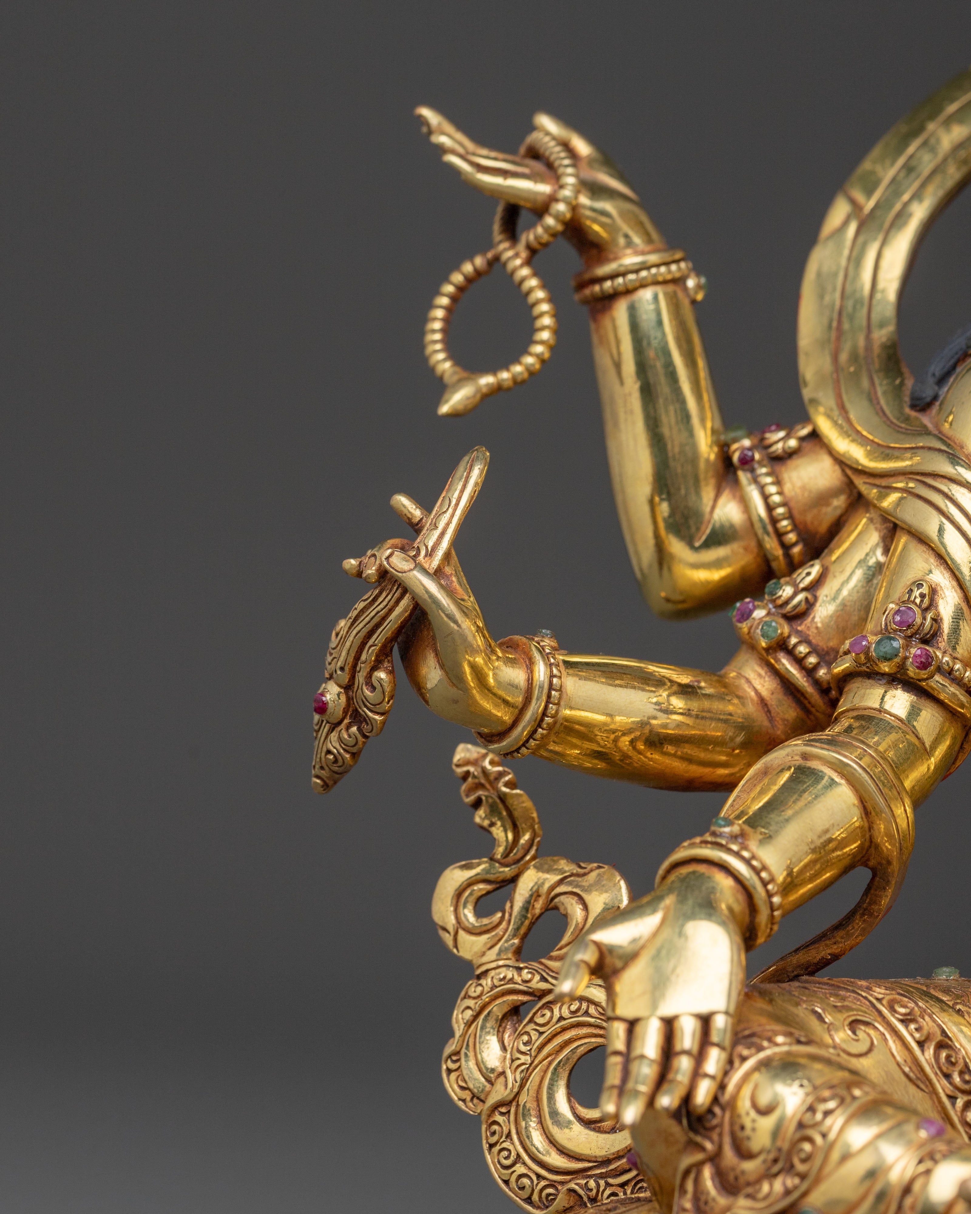 Handcrafted Vasudhara Statue: Goddess of Wealth