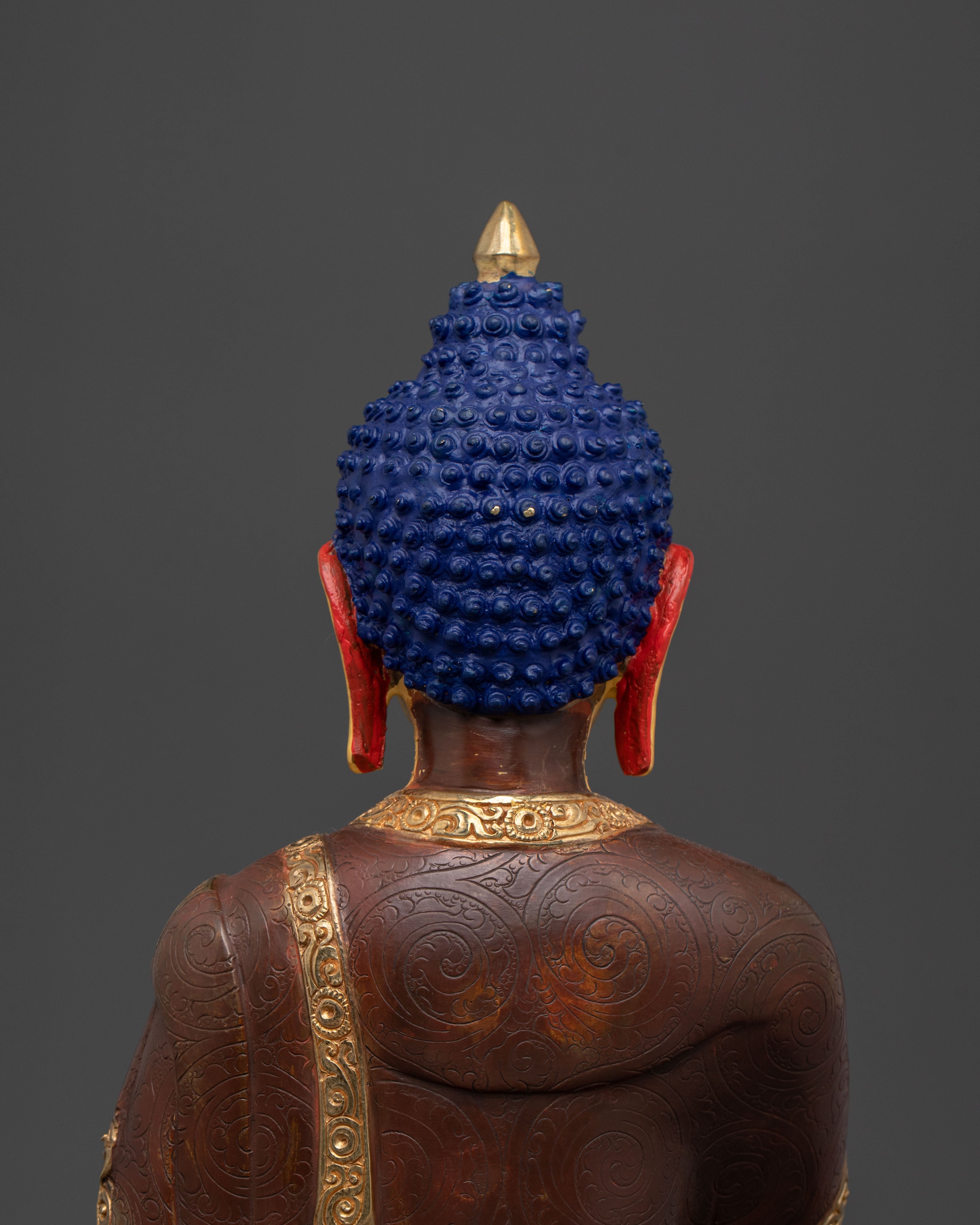 Handmade Shakyamuni Buddha Sculpture Crafted in Nepal