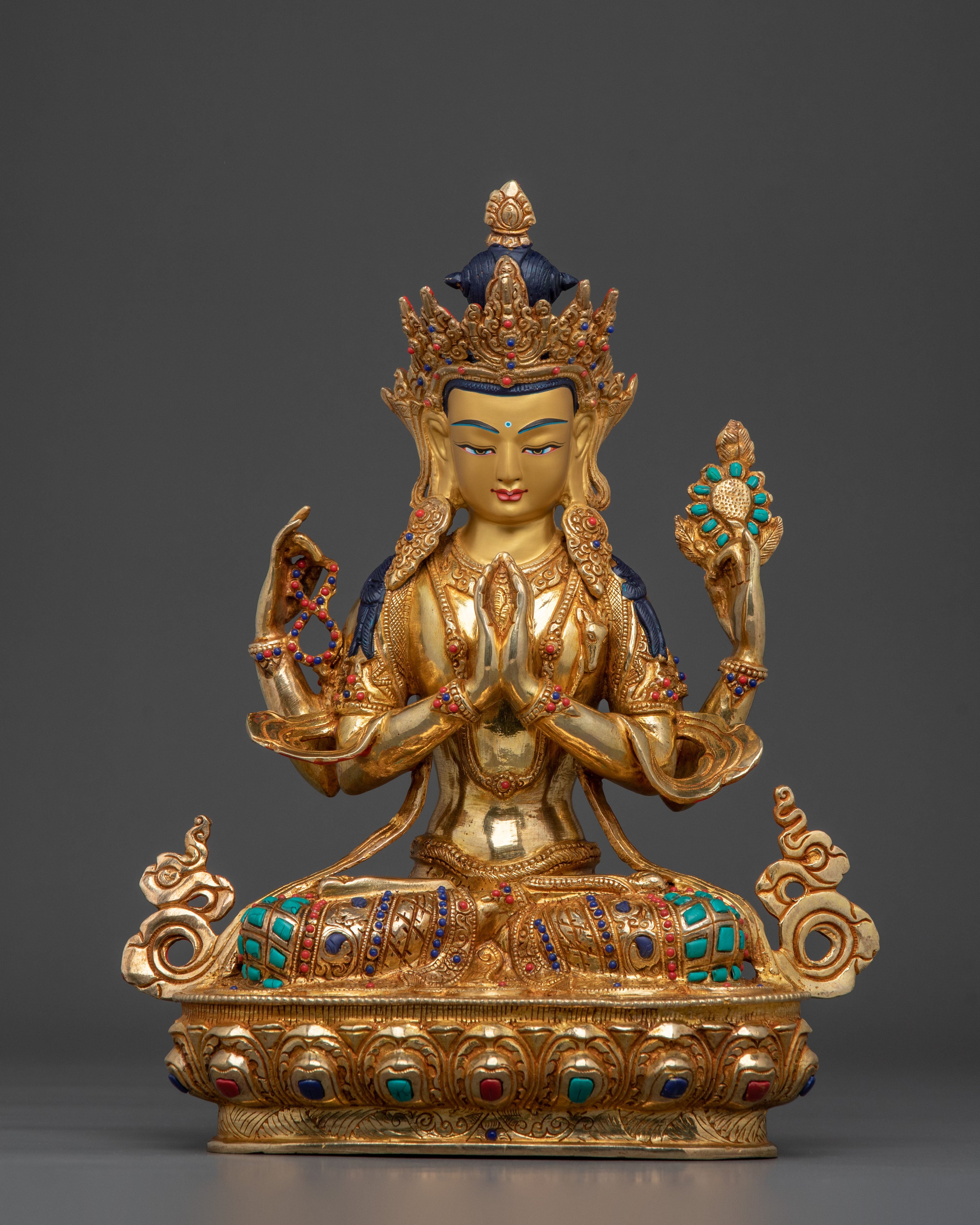 Four-Armed Chenrezig Statue