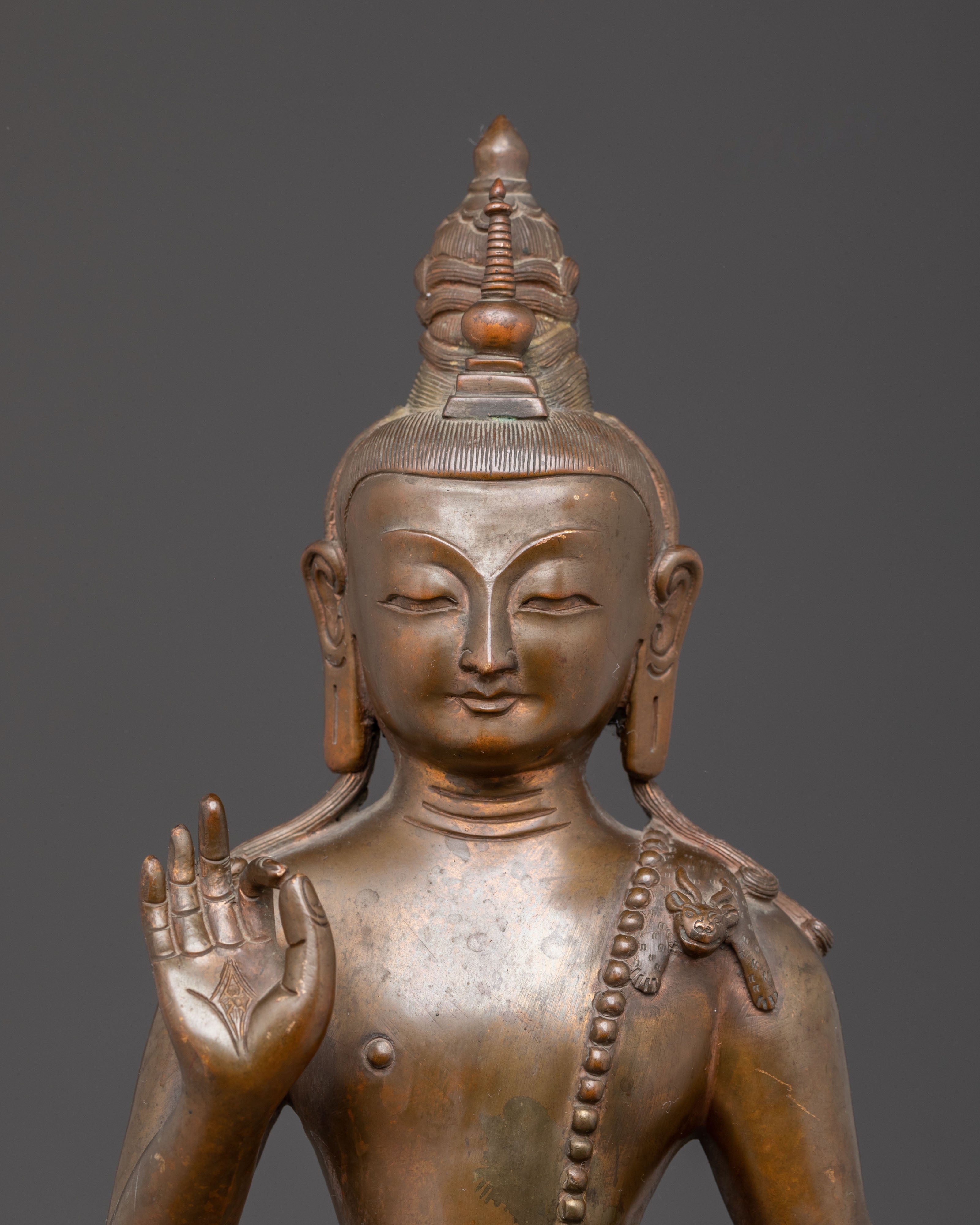 Standing Maitreya Buddha Copper Statue | The Future Buddha