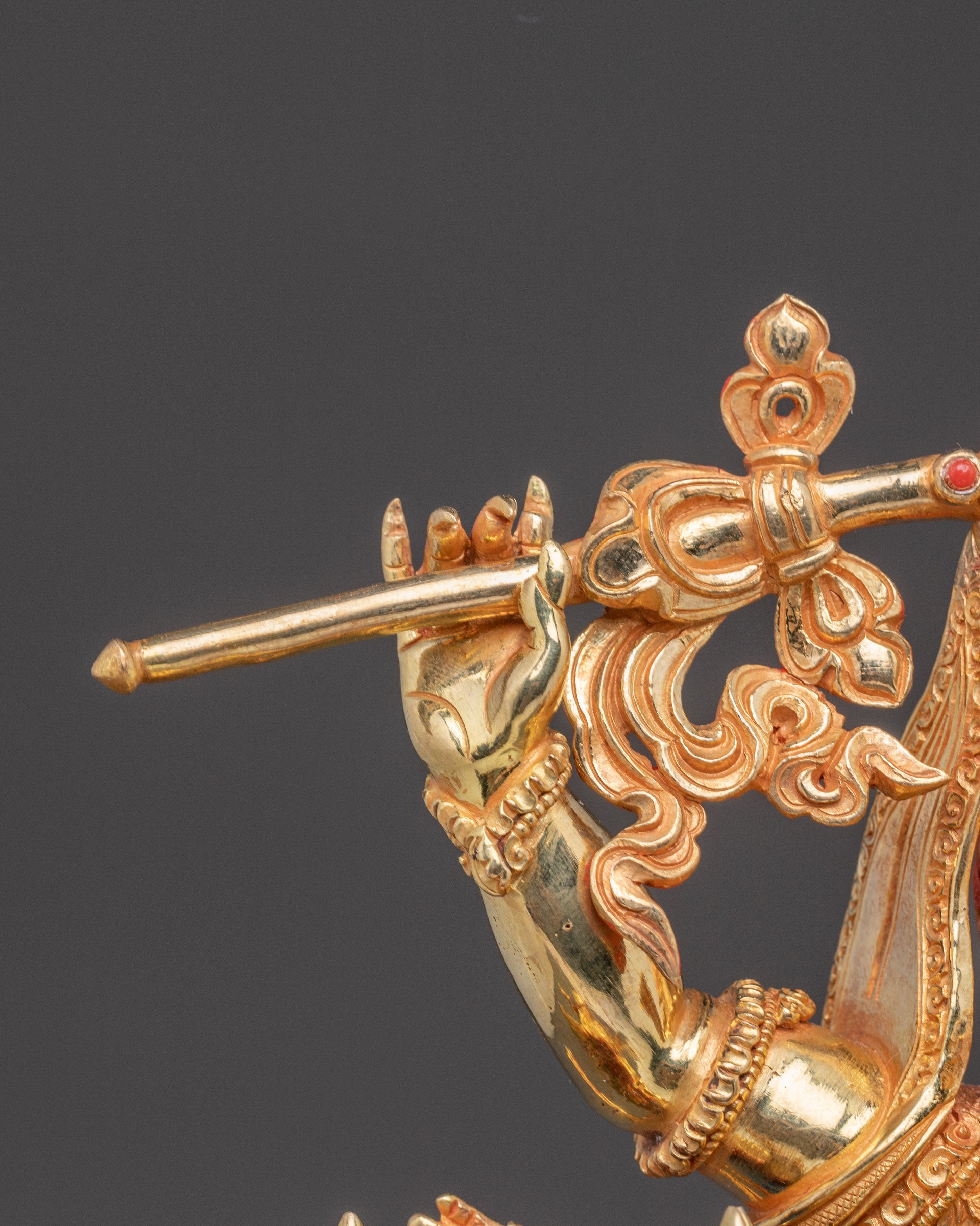 Golden Statue of Palden Lhamo | Fierce Tibetan Protector