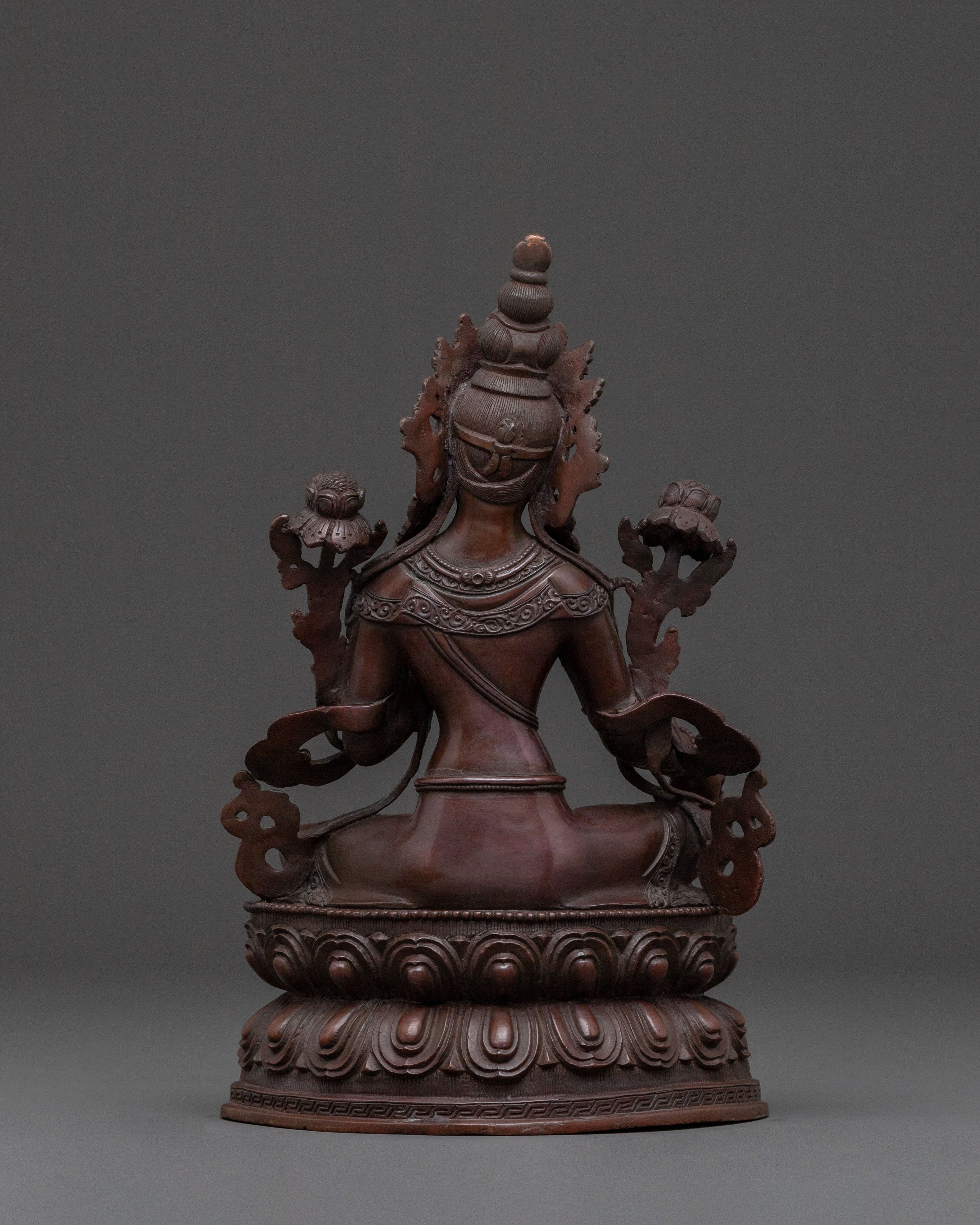 Green Tara Statue Protector of All Beings | Guardian of Mercy & Protection