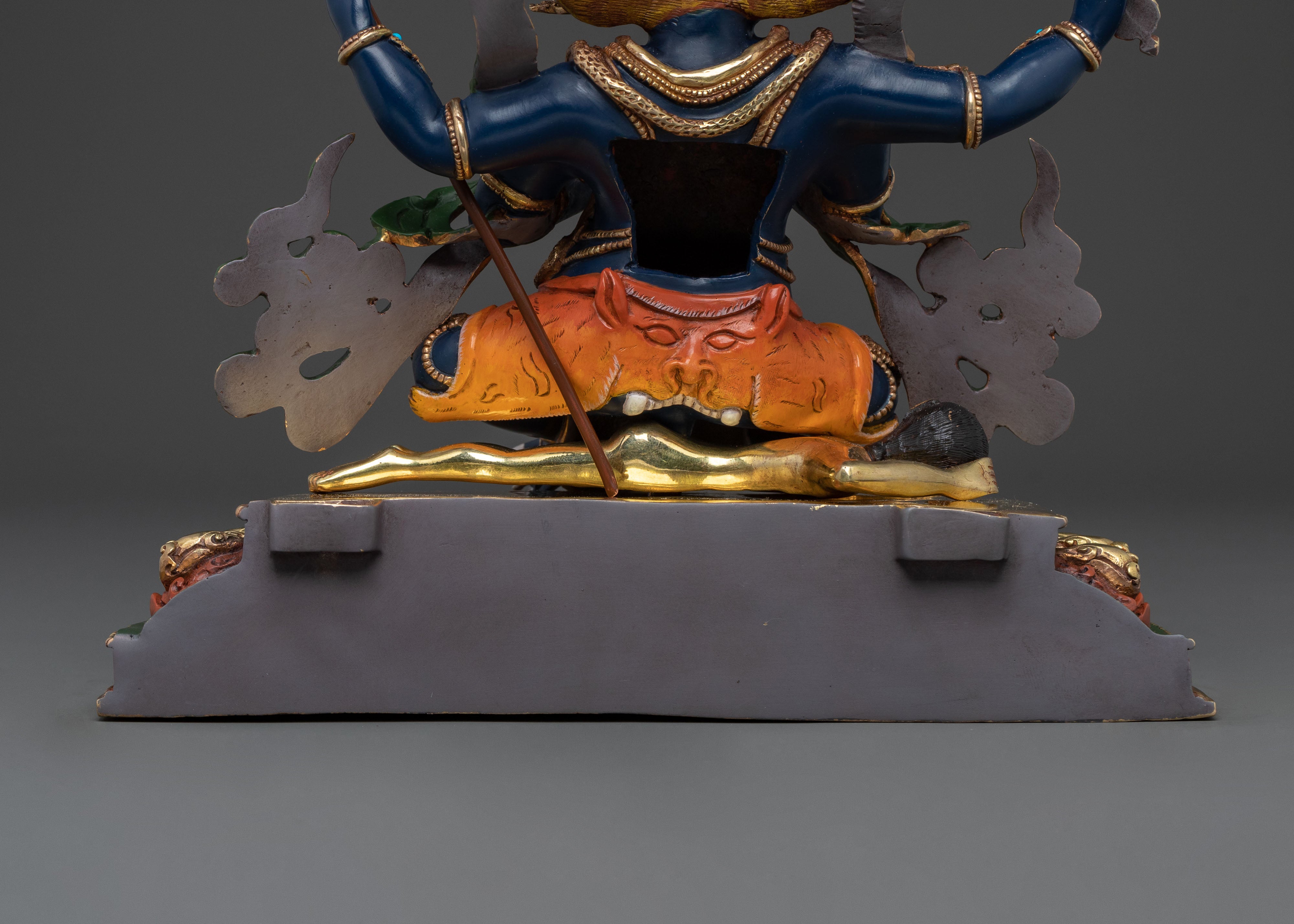 Four Armed Mahakala Sculpture | Protector Deity