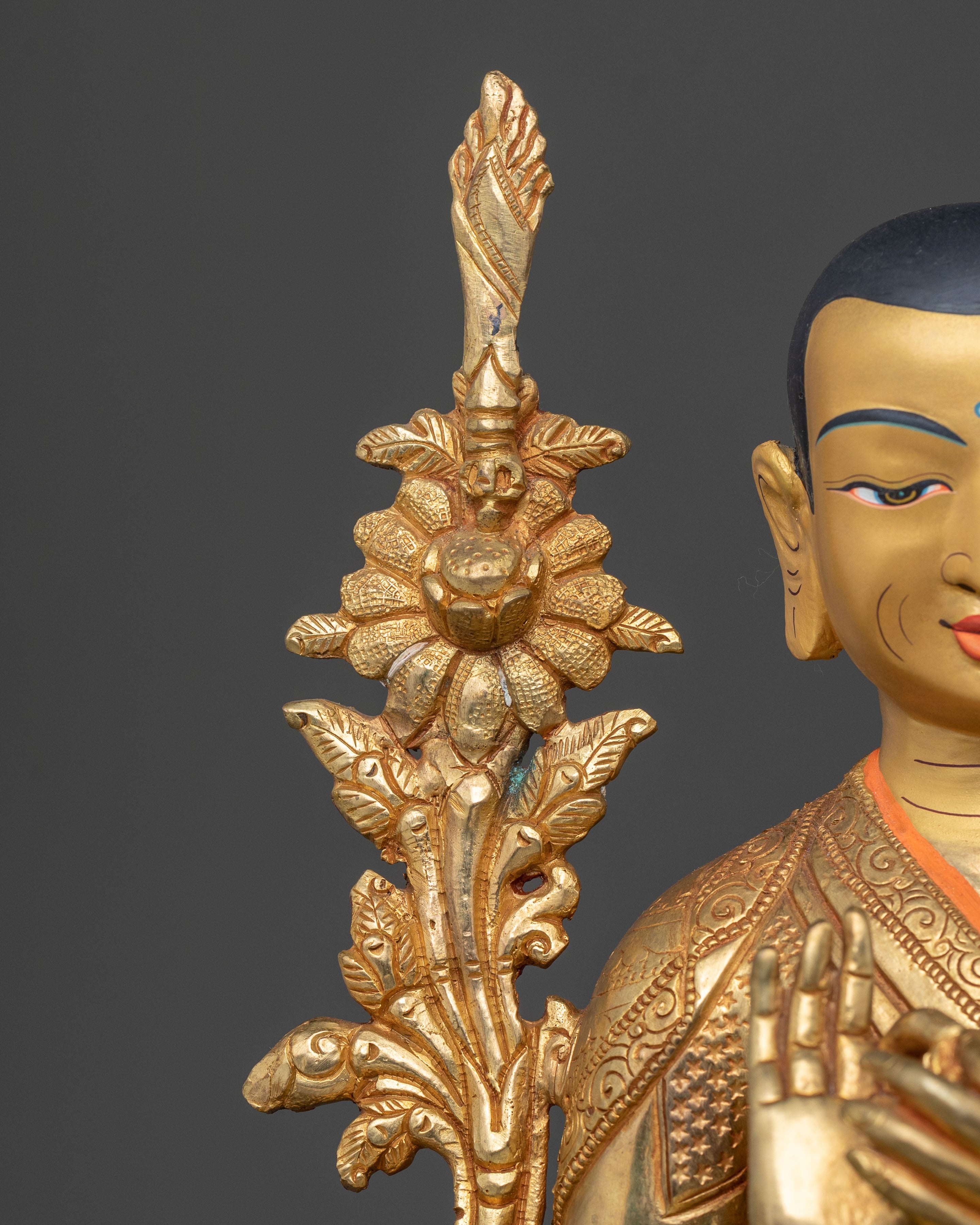 Spiritual Figurine of Tsongkhapa with Disciples | Sacred Statue