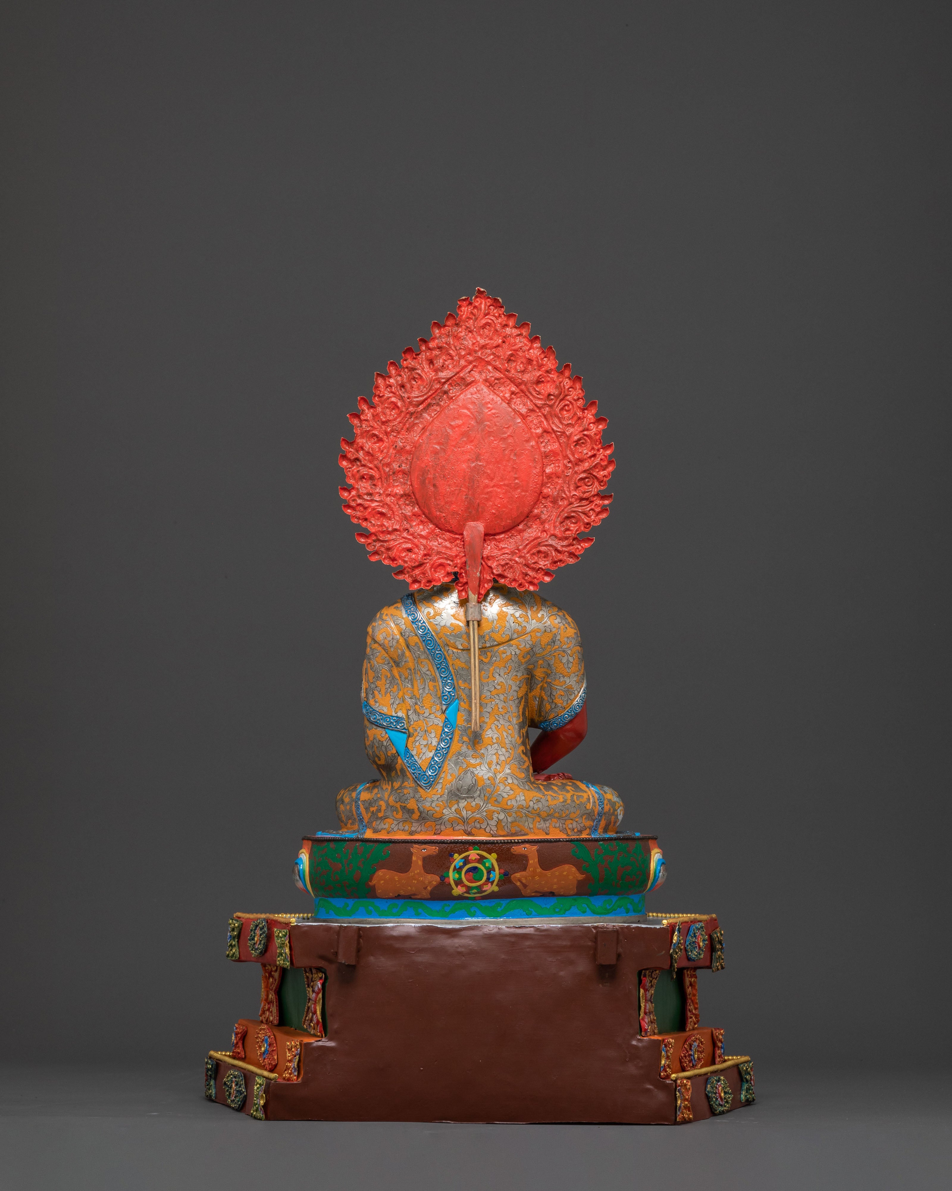 Amitabha Buddha On Throne | Radiant 24K Gold Glided