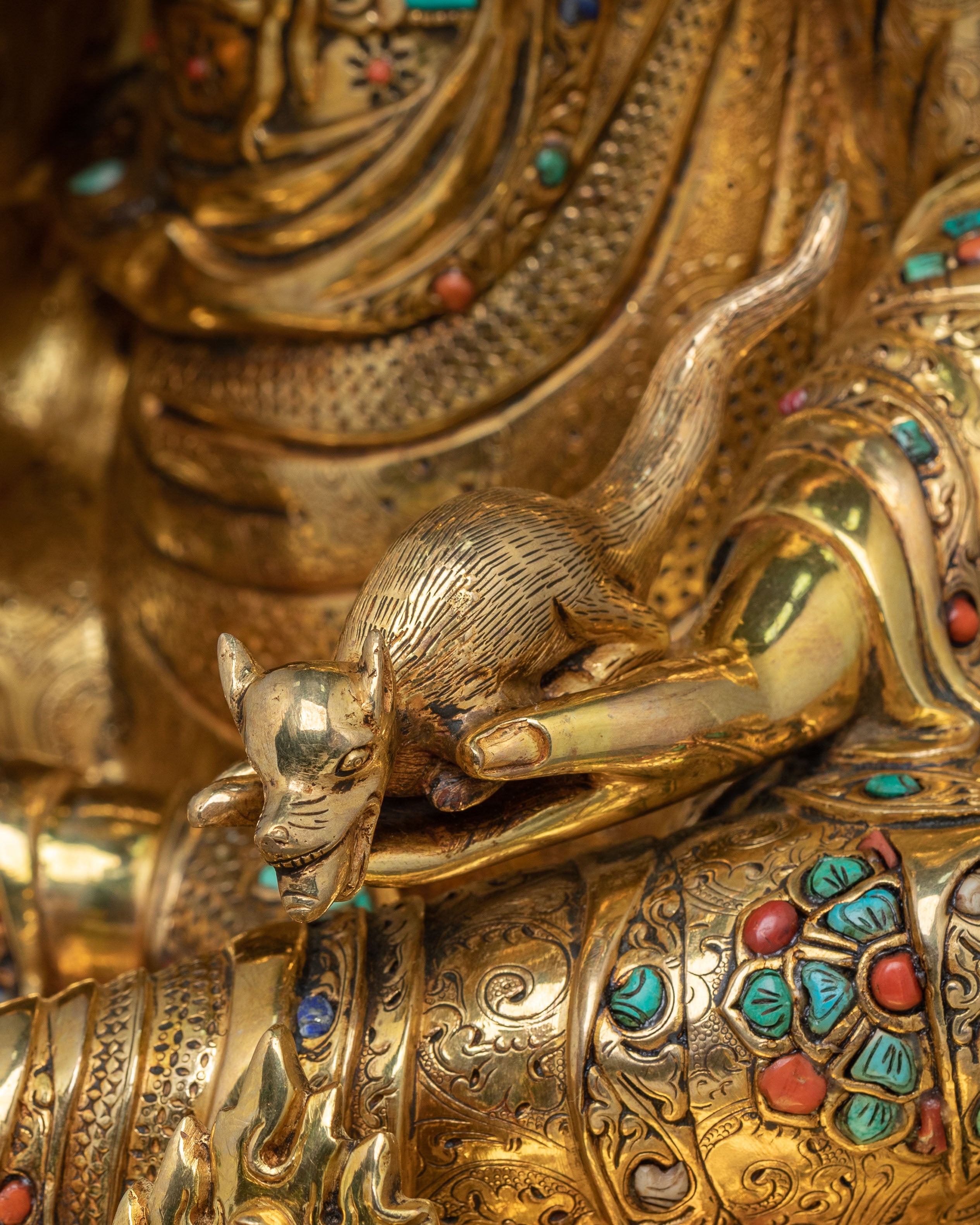 Guru Norla: 24K Gold Gilded Sacred Figurine