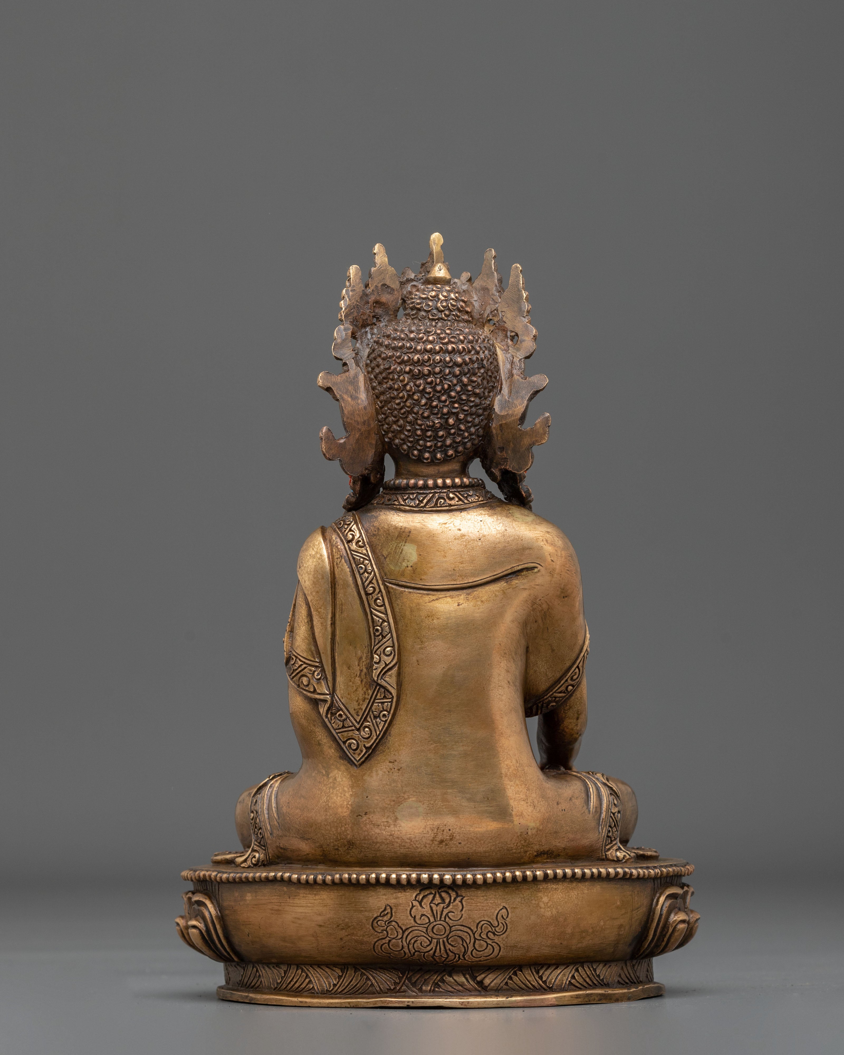 Crown Shakyamuni Buddha Altar Decoration Statue | Buddhist Altar Decoration