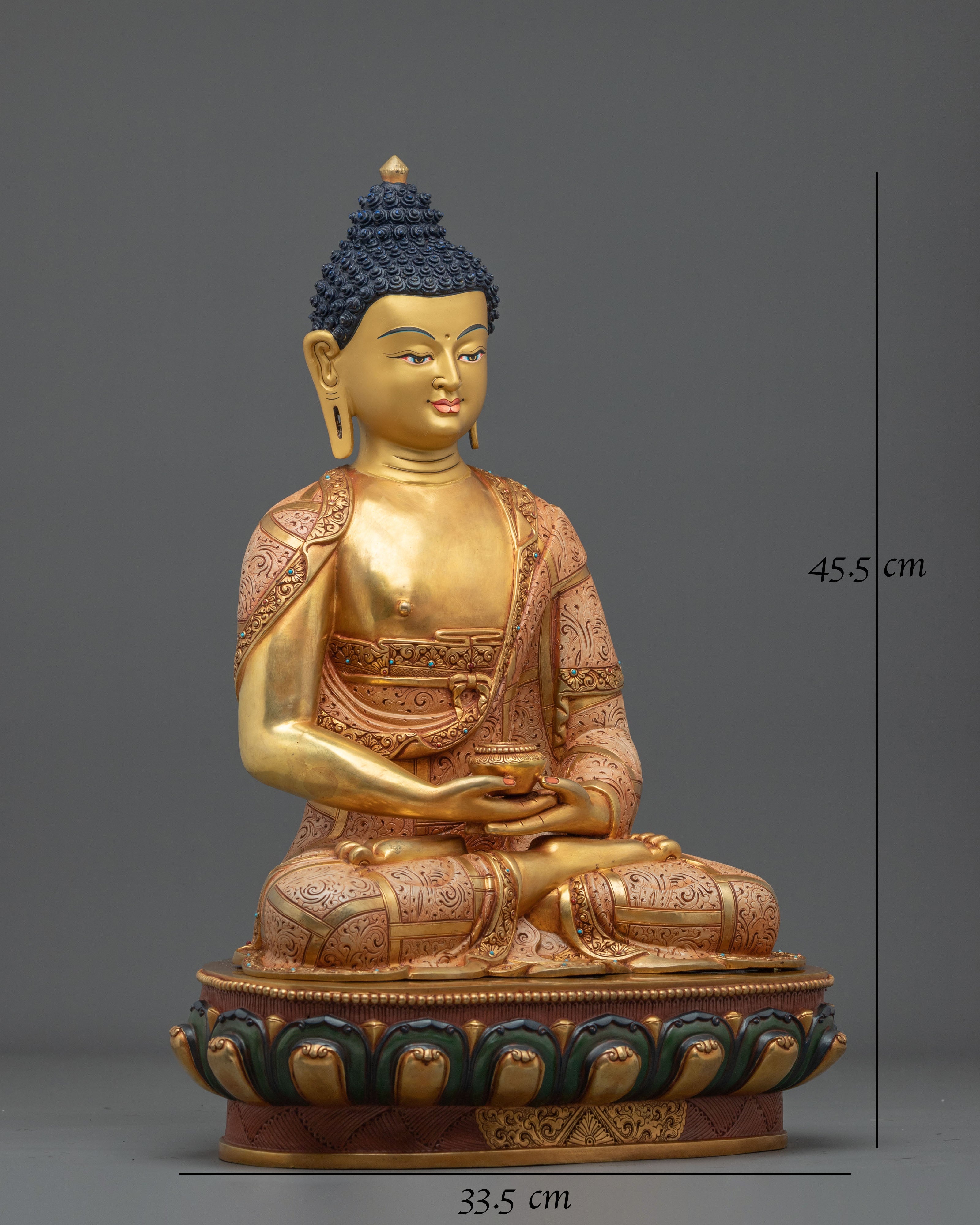 Amitabha Buddha Copper Statue | Tibetan Buddhist Figurine