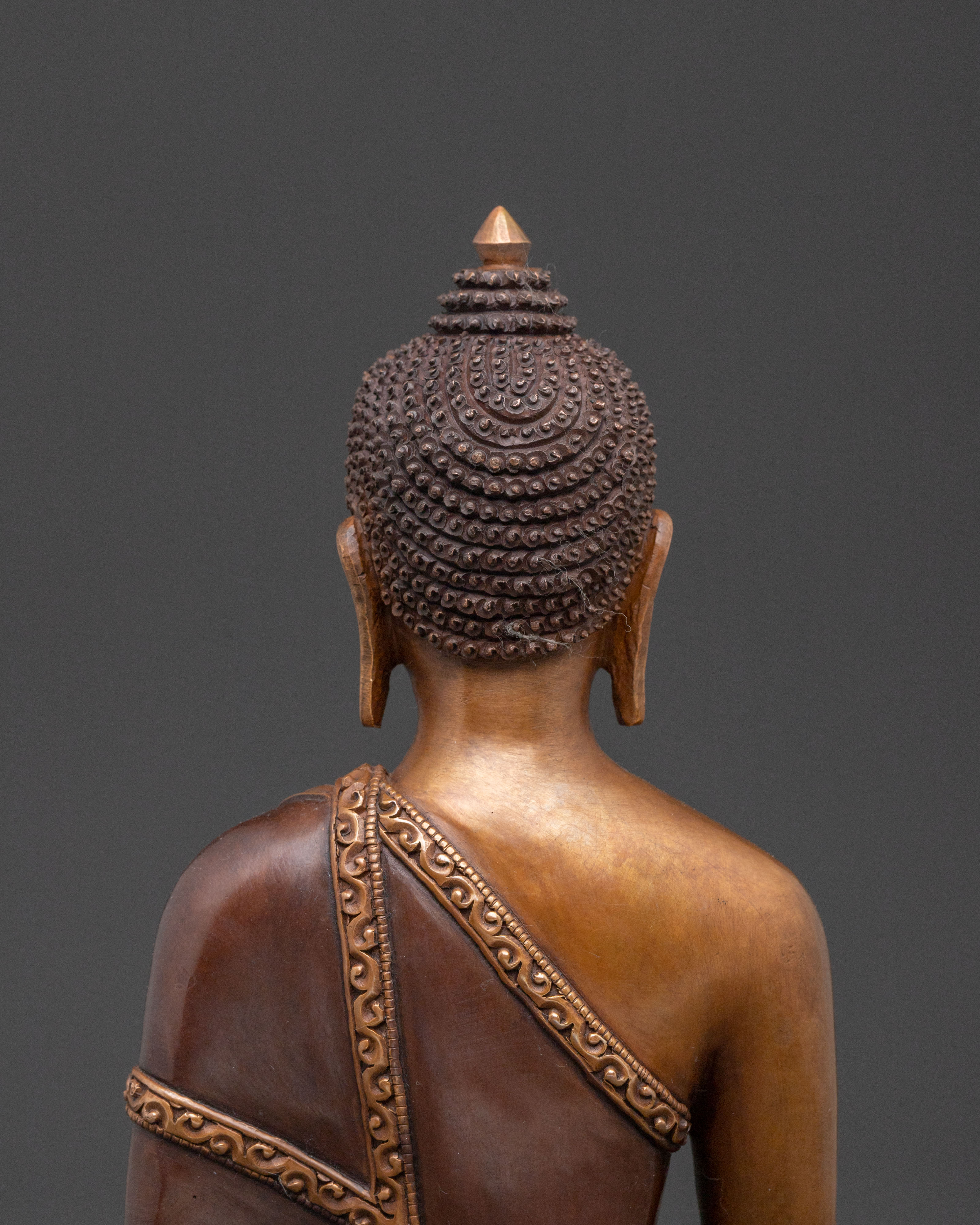 Sacred Shakyamuni Buddha Meditation Statue | Oxidized Copper Statue