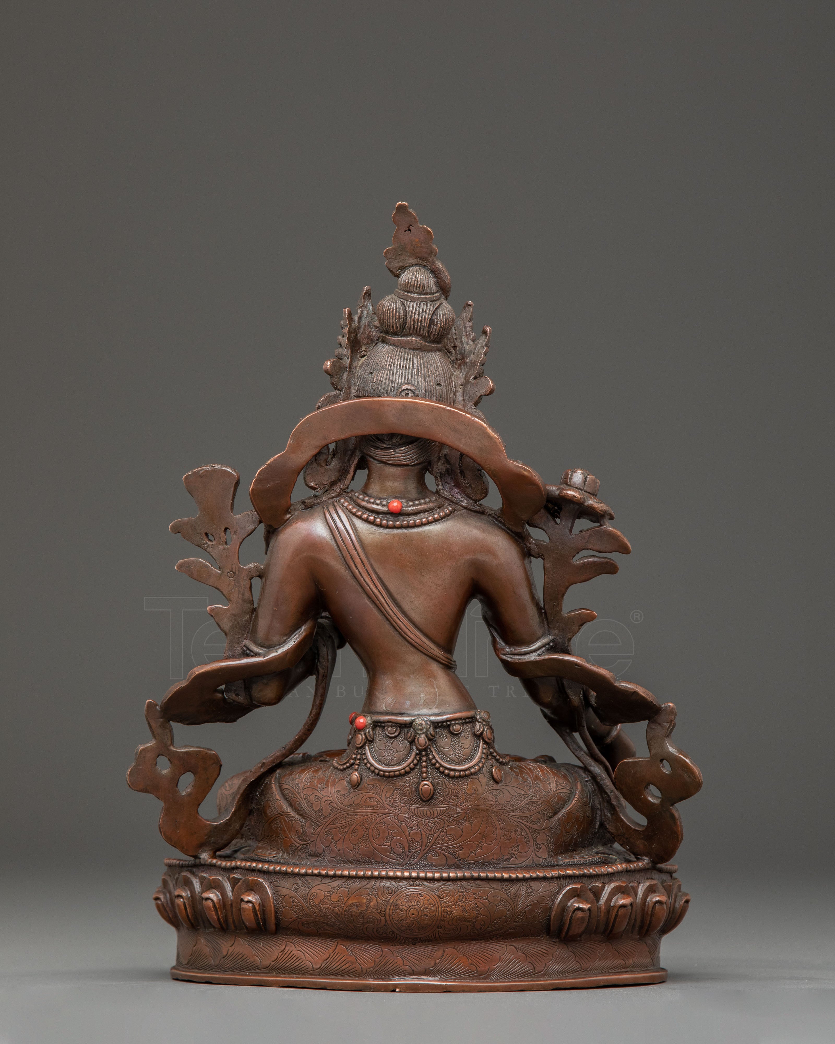 Healing Goddess White Tara Copper Statue | Bodhisattva of Compassion