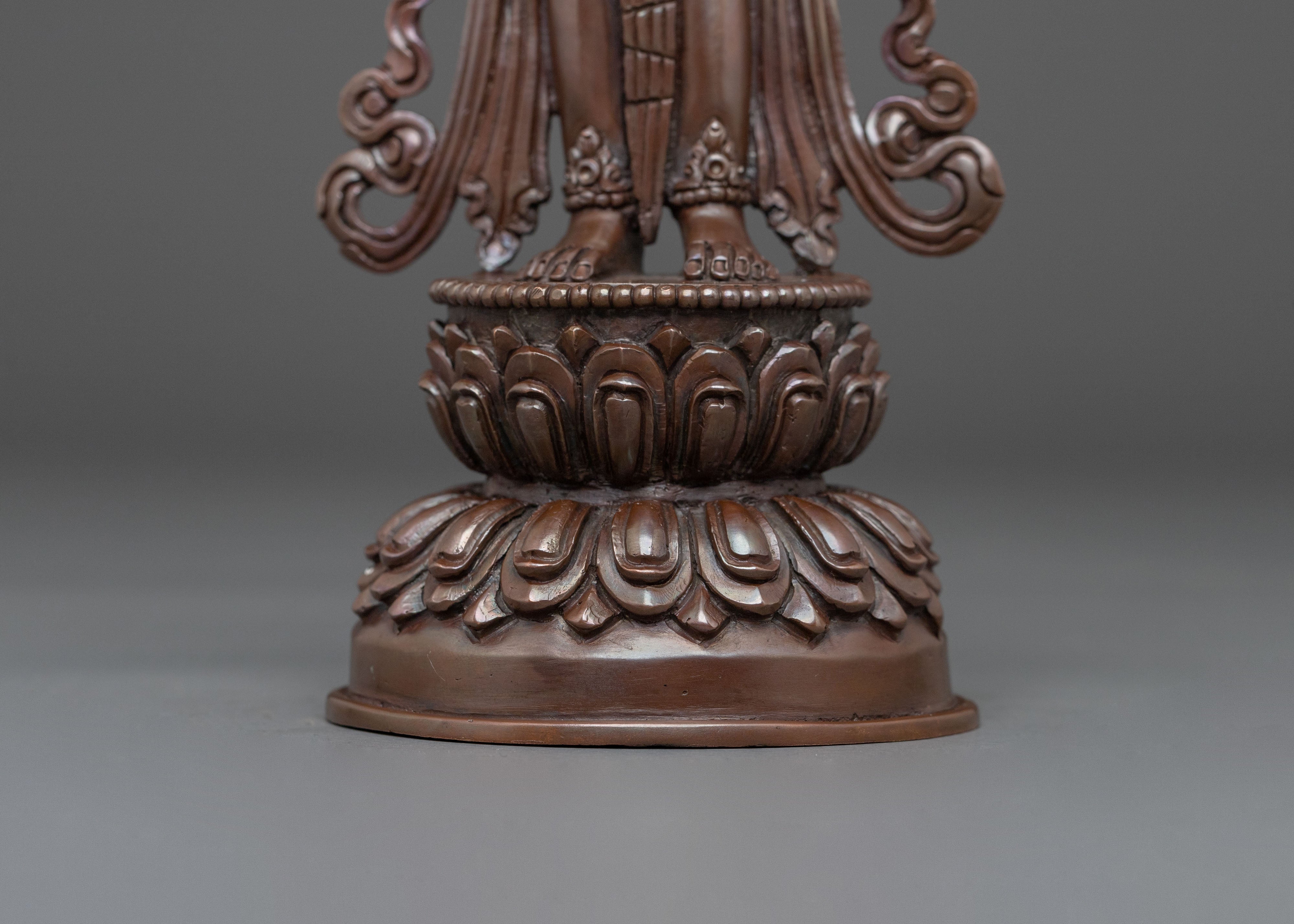 Tikshna Manjushri Sculpture | Oxidized Copper Body