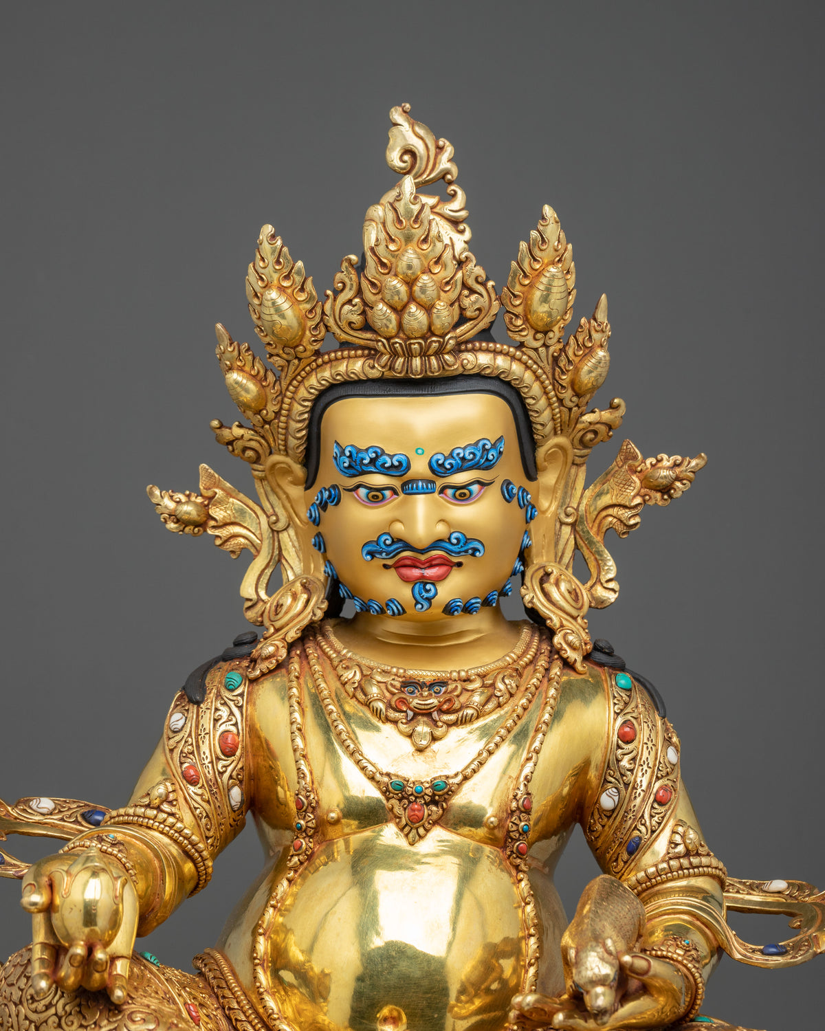 Dzambhala Sculpture | Sacred Buddhist Deity Figurine