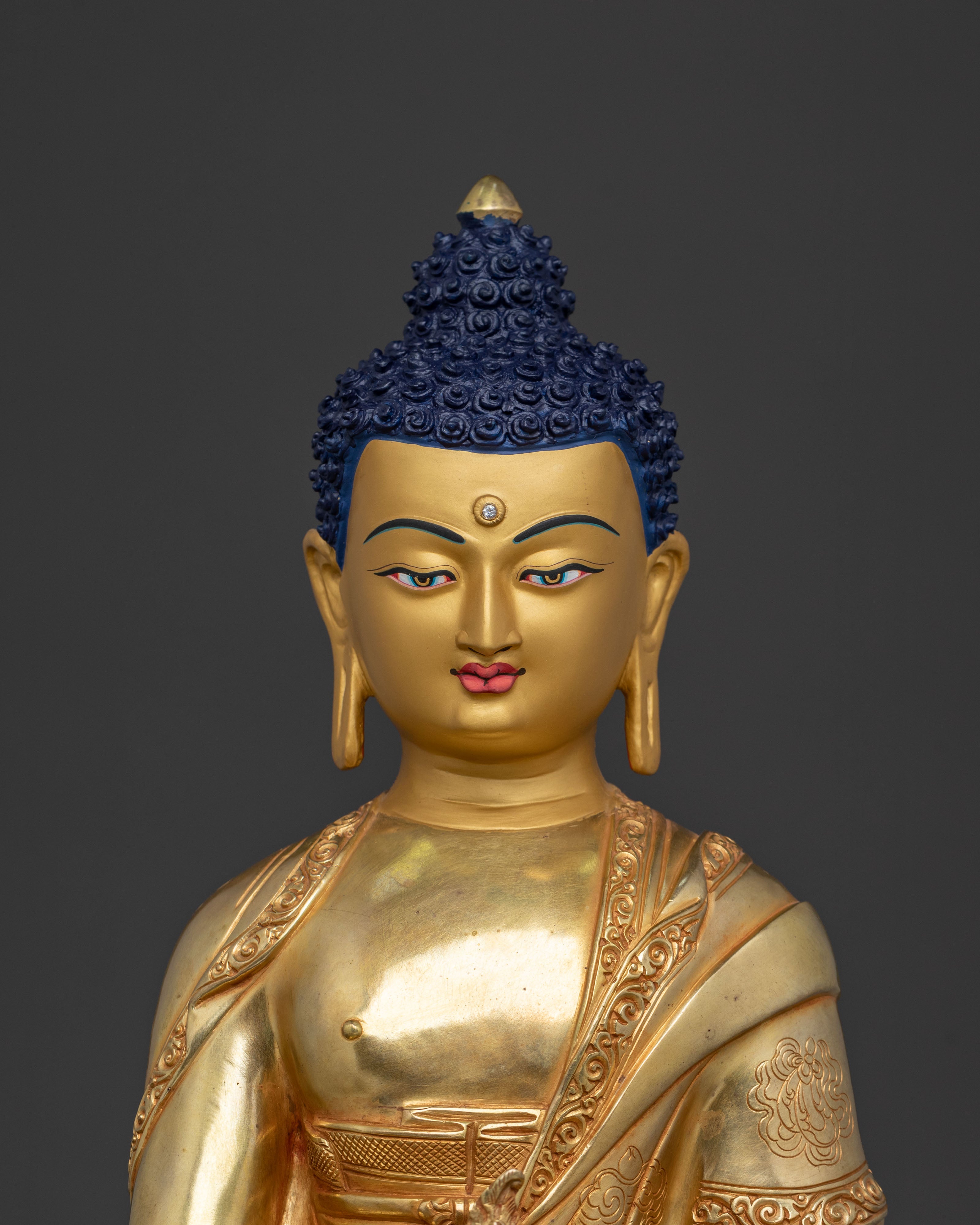 Medicine Buddha Statue | 24K Gold Gilded Icon