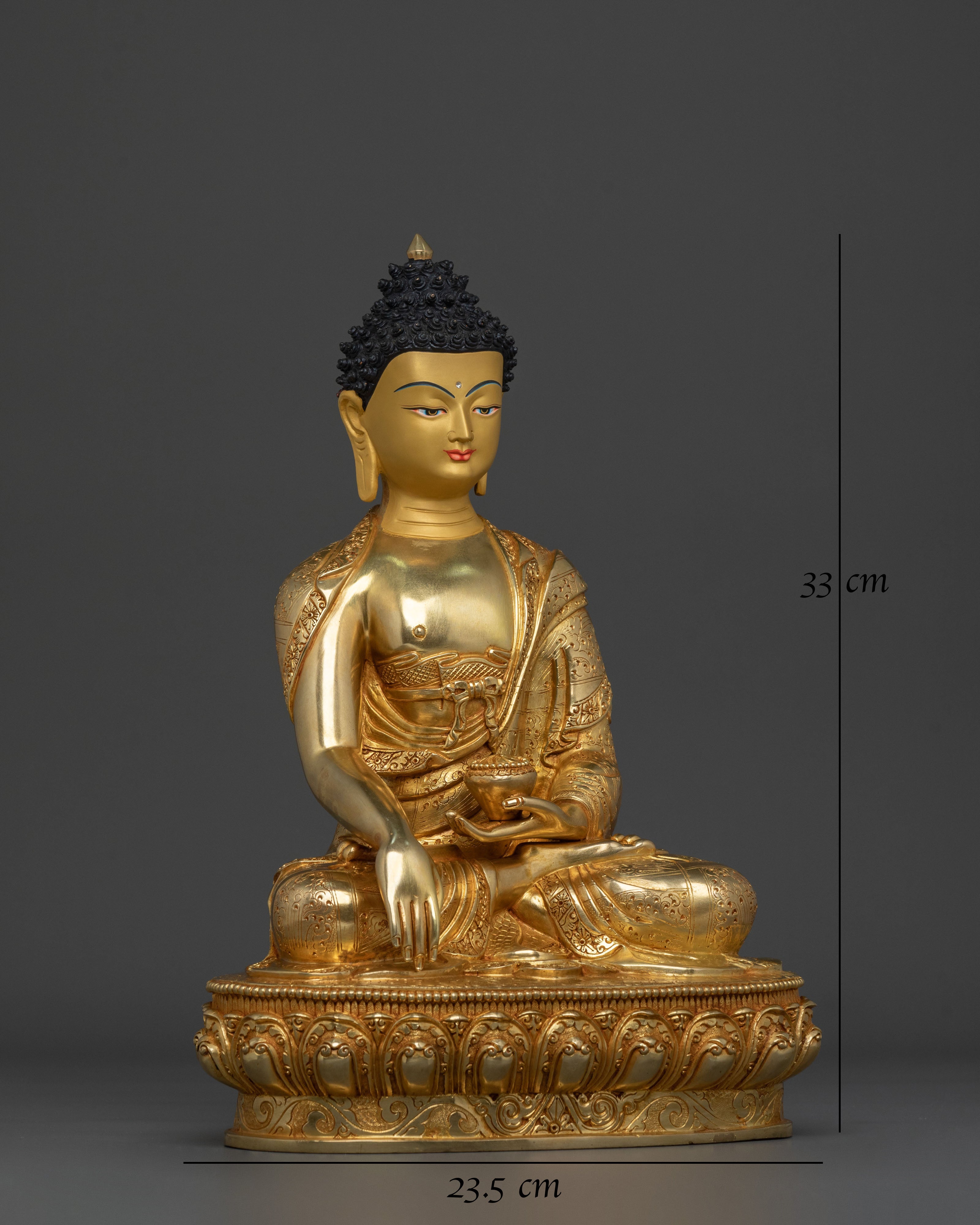 Hand Carved Shakyamuni Buddha Traditional Statue